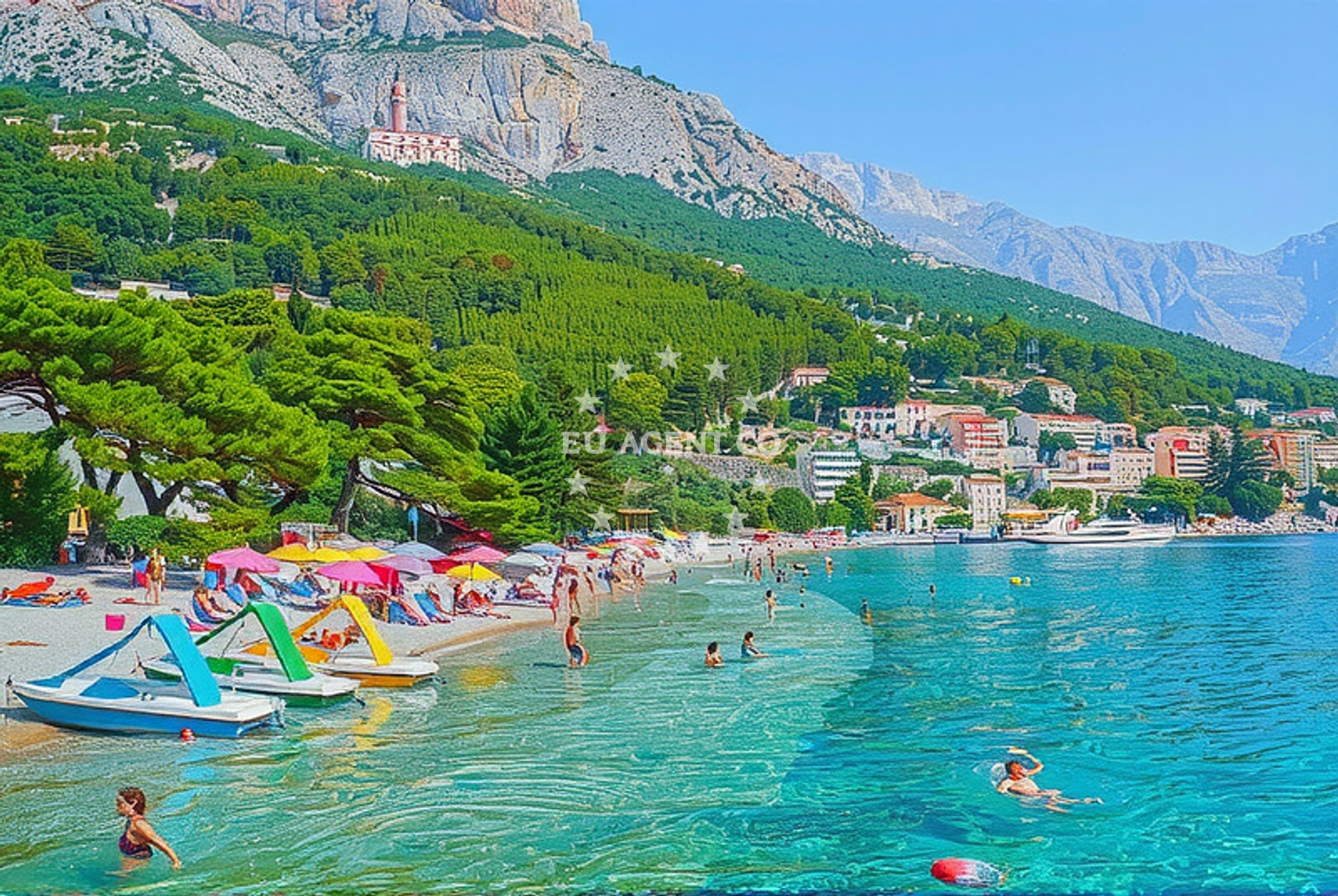 Additional view of Soline Beach in Frankopanska 5, Brela