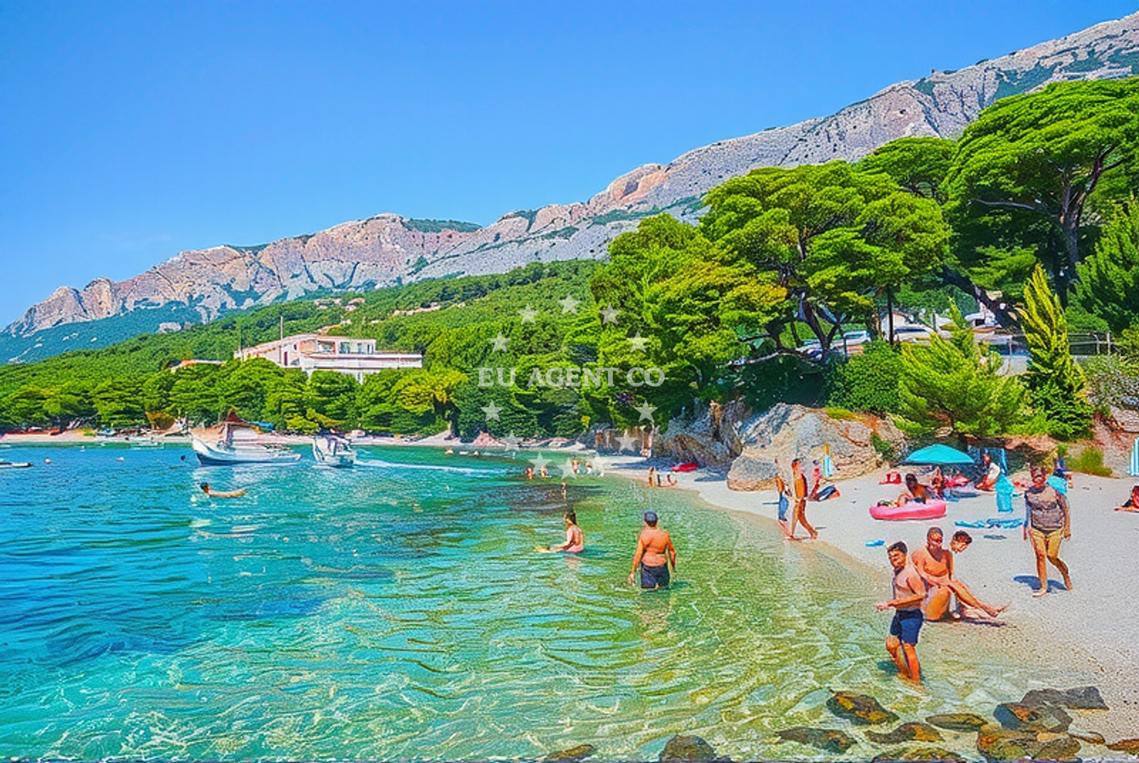 Additional view of Soline Beach in Frankopanska 5, Brela