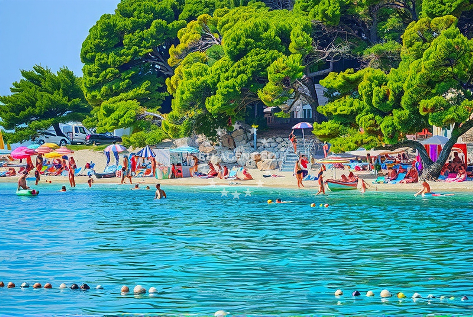 Additional view of Soline Beach in Frankopanska 5, Brela