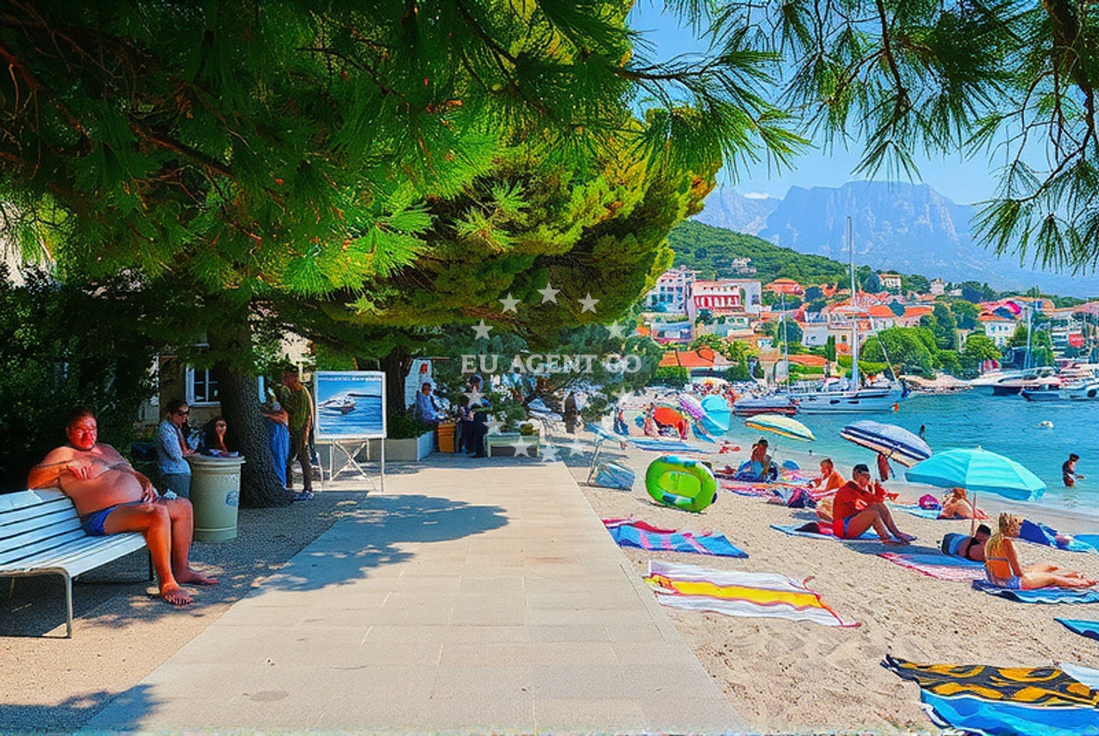 Additional view of Soline Beach in Frankopanska 5, Brela