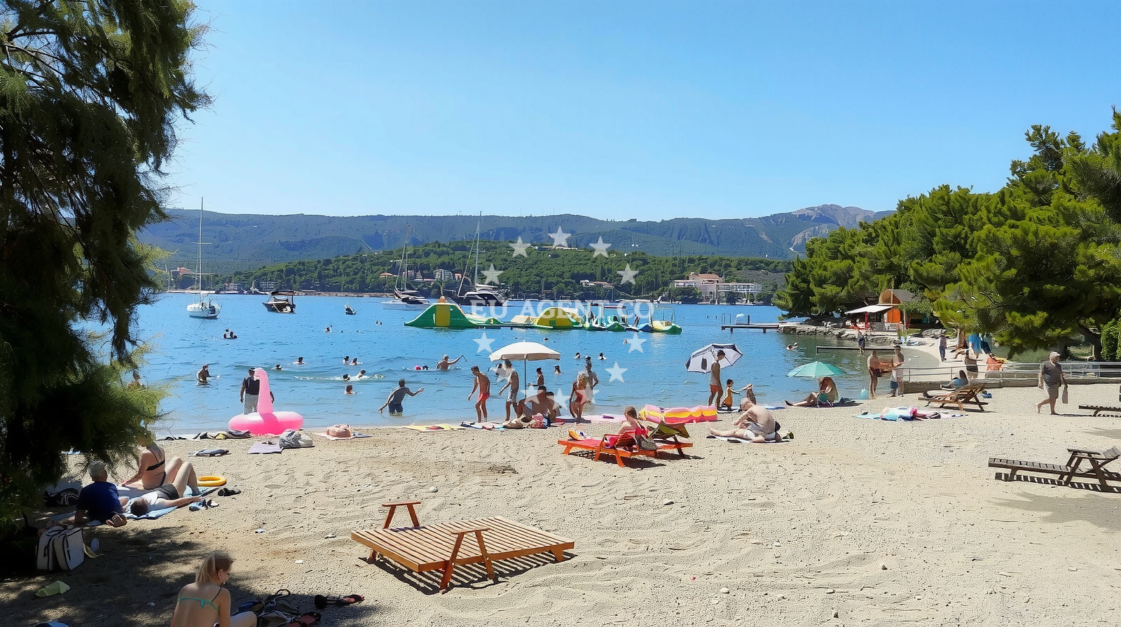 Additional view of Soline beach in Vrboska 184, Vrboska