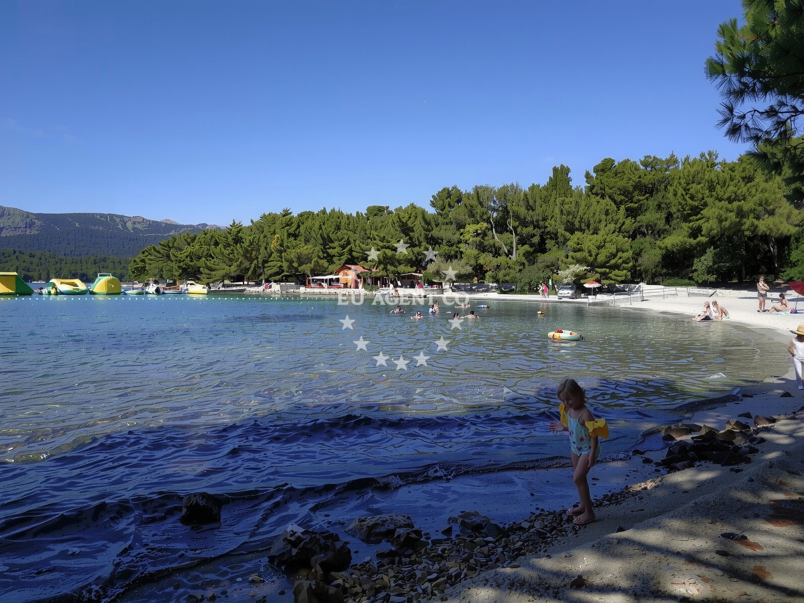 Additional view of Soline beach in Vrboska 184, Vrboska