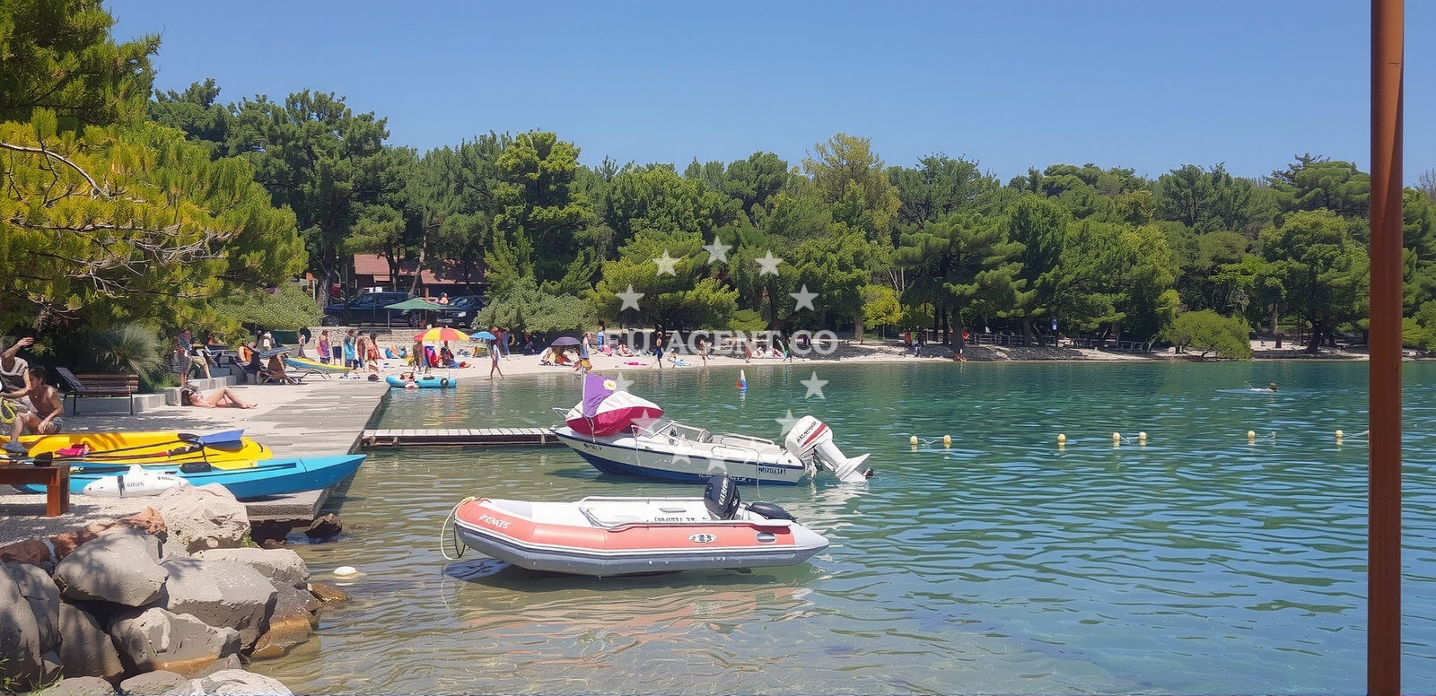 Additional view of Soline beach in Vrboska 184, Vrboska