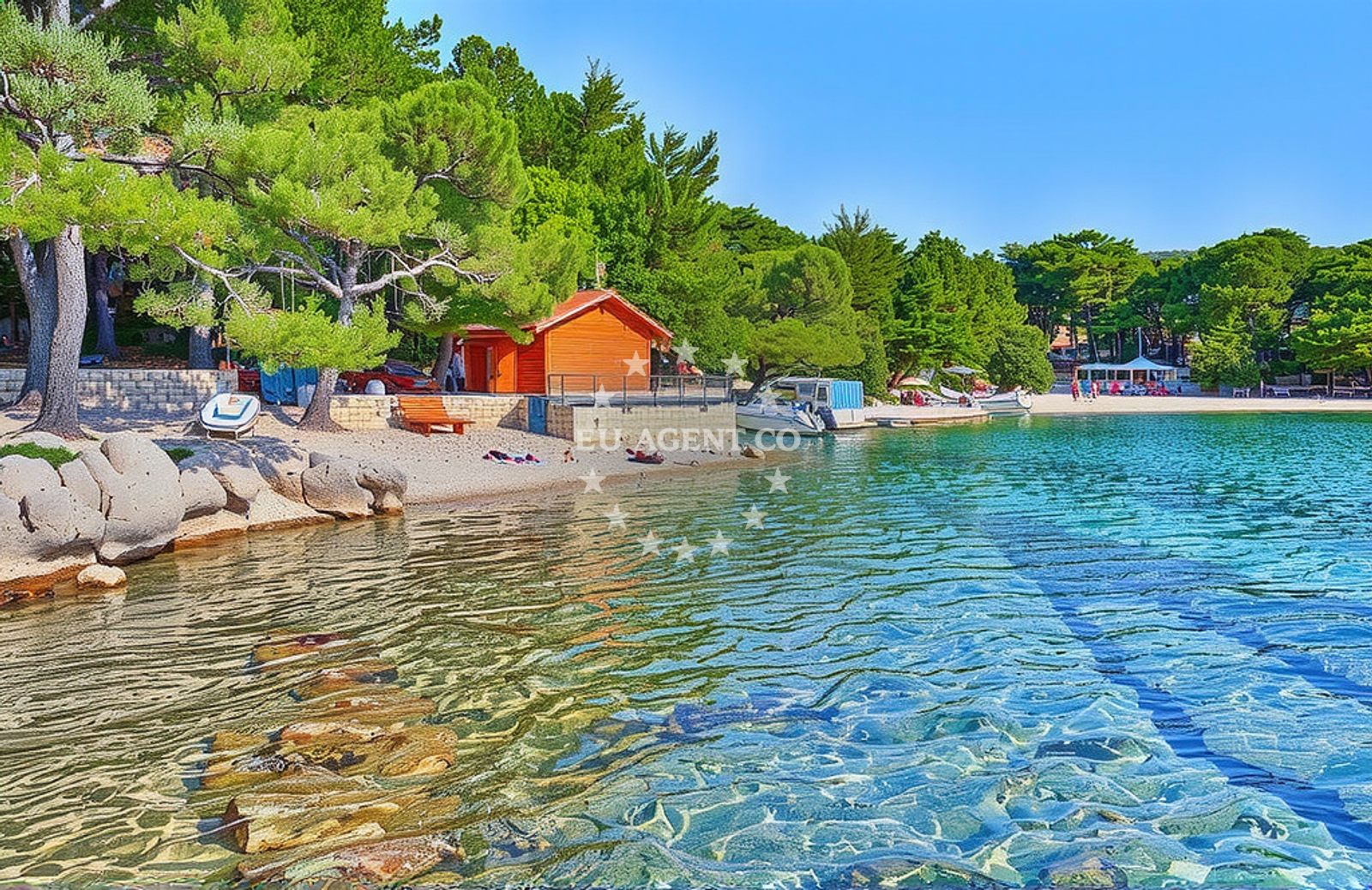 Additional view of Soline beach in Vrboska 184, Vrboska