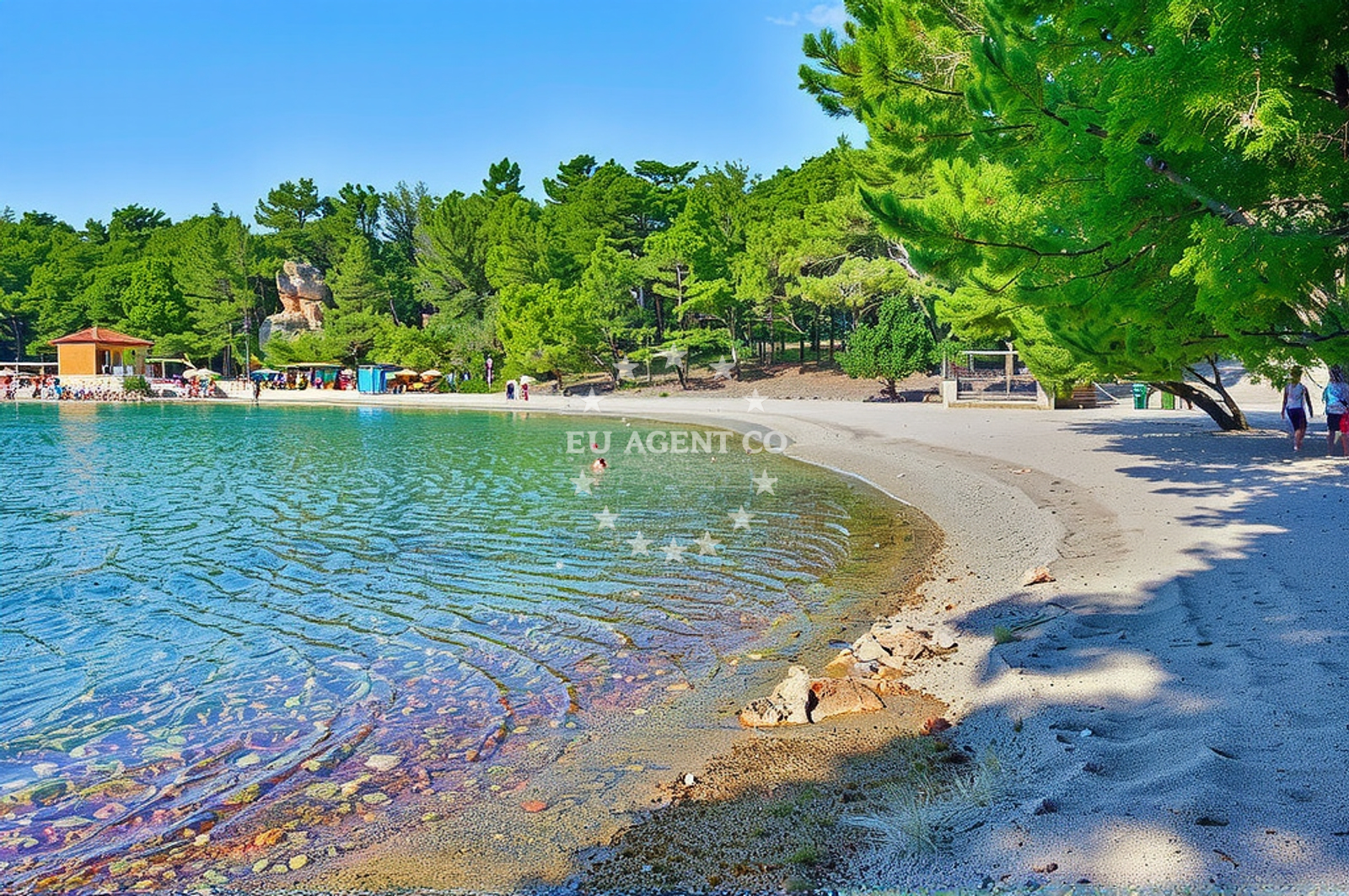 Additional view of Soline beach in Vrboska 184, Vrboska