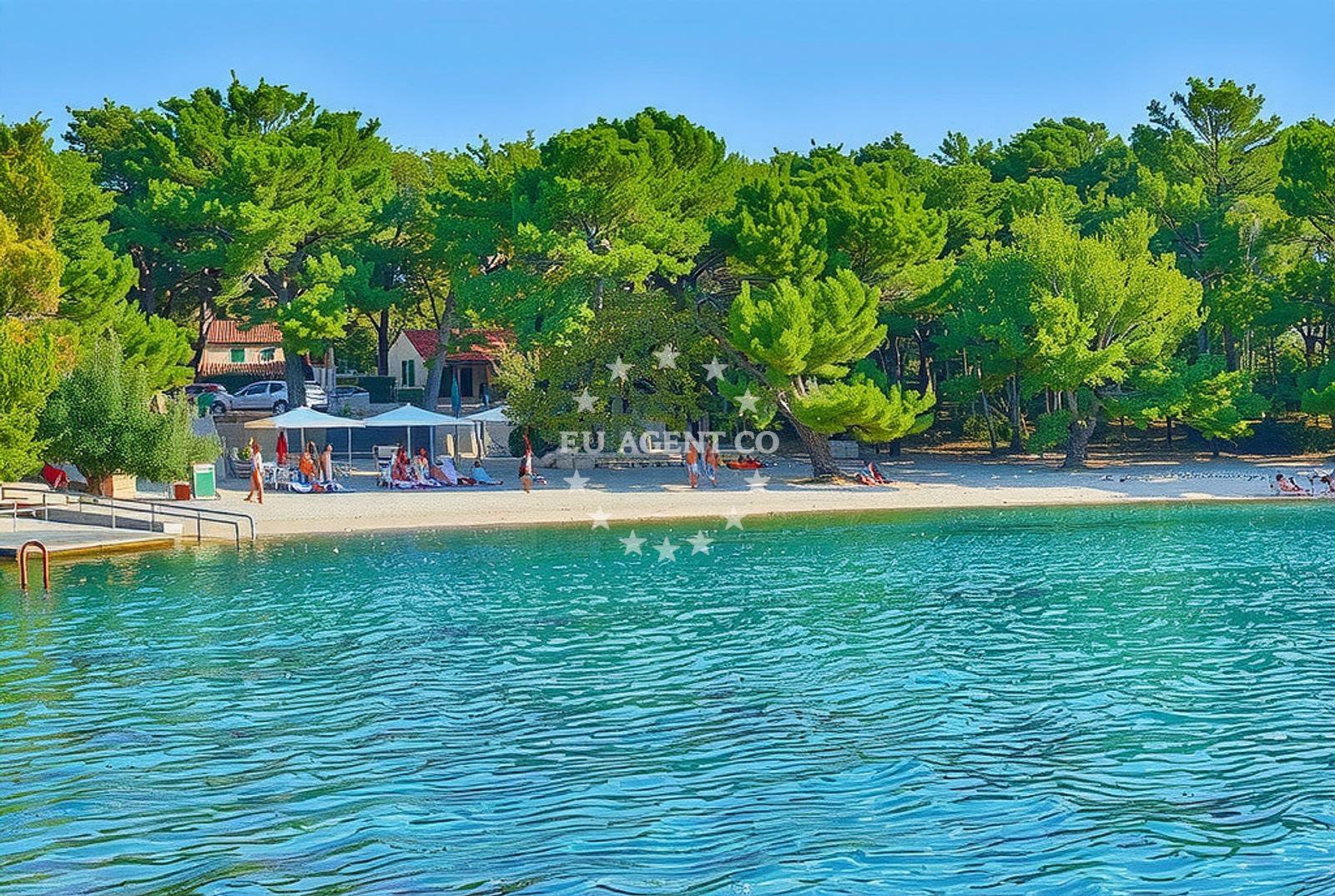 Additional view of Soline beach in Vrboska 184, Vrboska