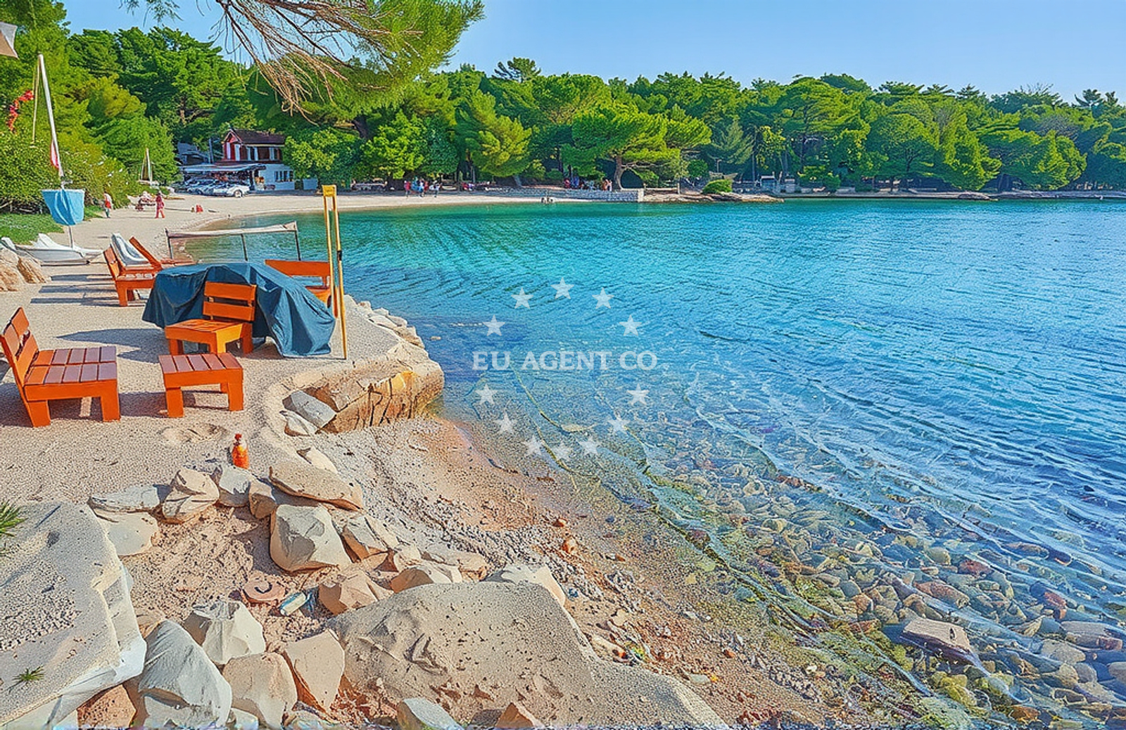 Additional view of Soline beach in Vrboska 184, Vrboska