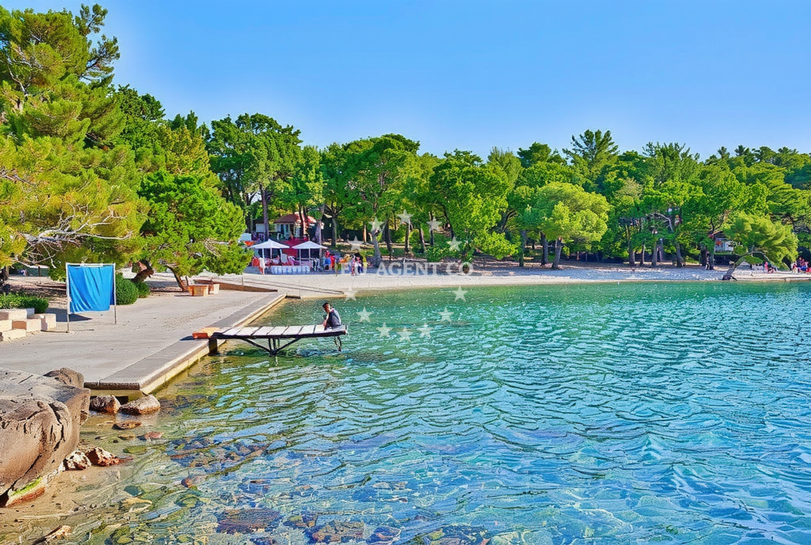 Additional view of Soline beach in Vrboska 184, Vrboska