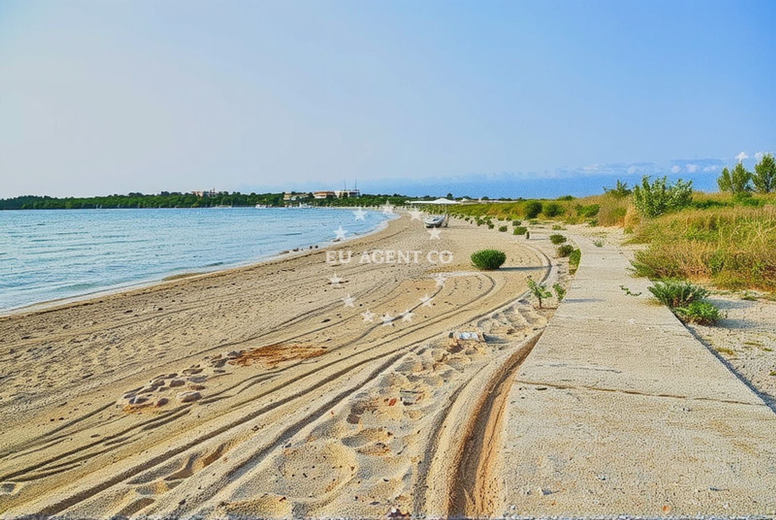 Overview of Soline, Privlaka (Zadarska županija) Beach in Soline