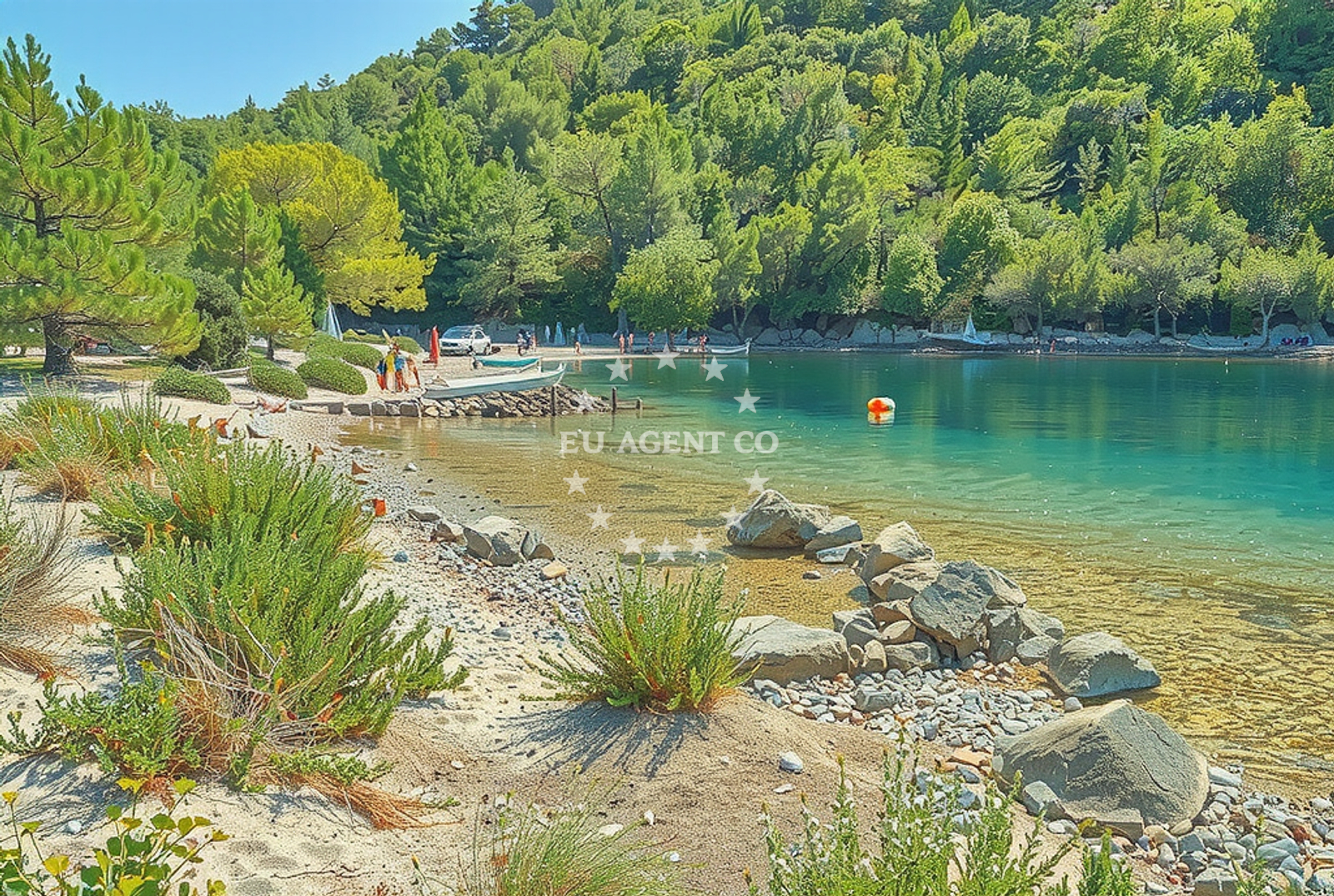 Additional view of Soline, Raba Beach in Soline