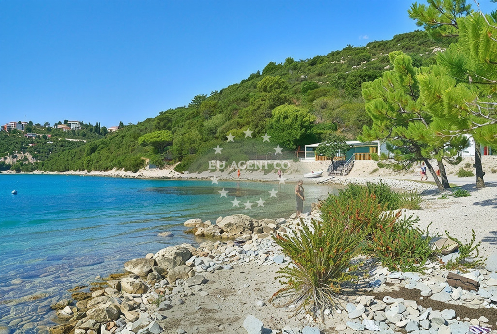 Additional view of Soline, Raba Beach in Soline