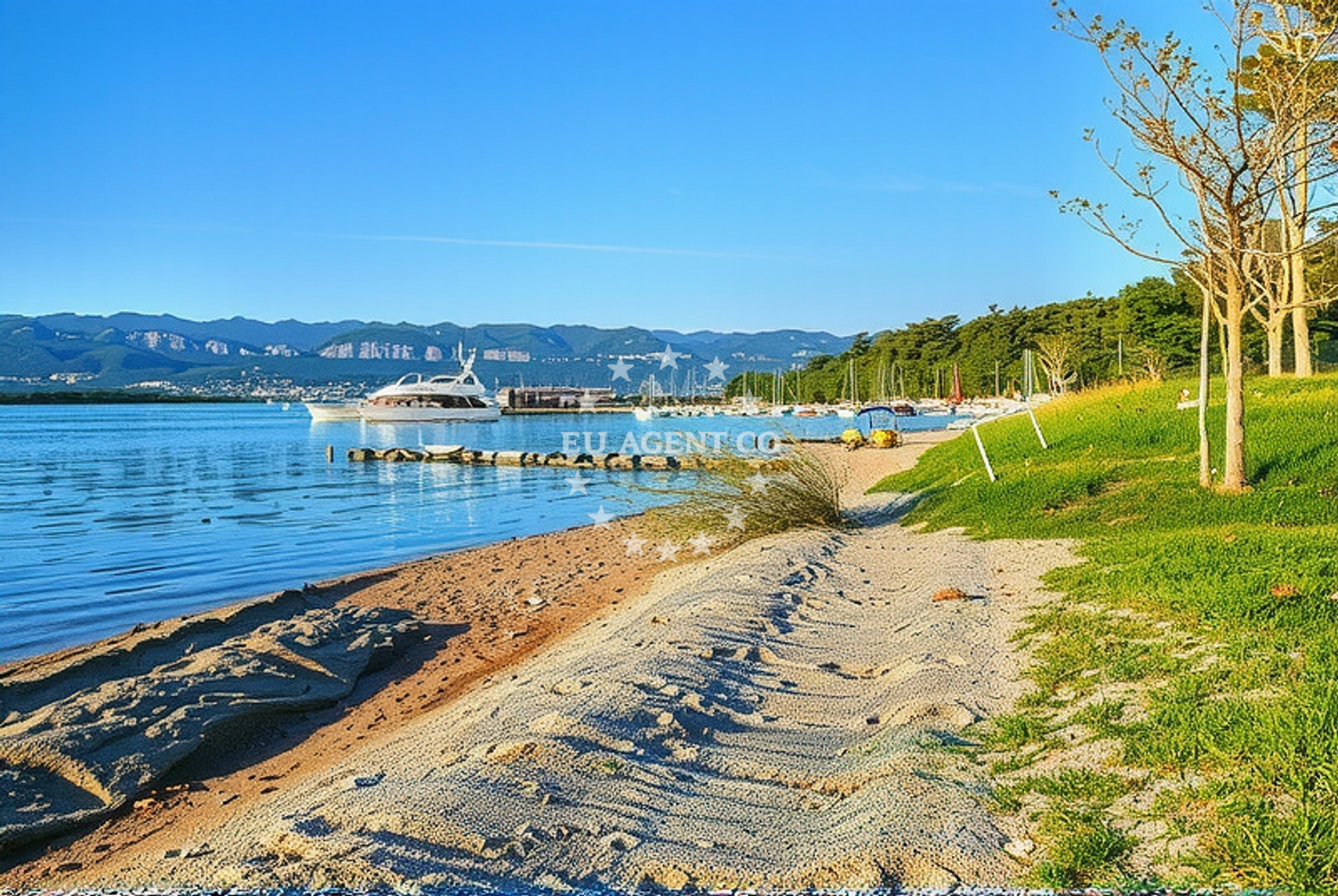 Shoreline and swimming area at Soline, Soline (Dobrinj) (Krk) Beach in Soline