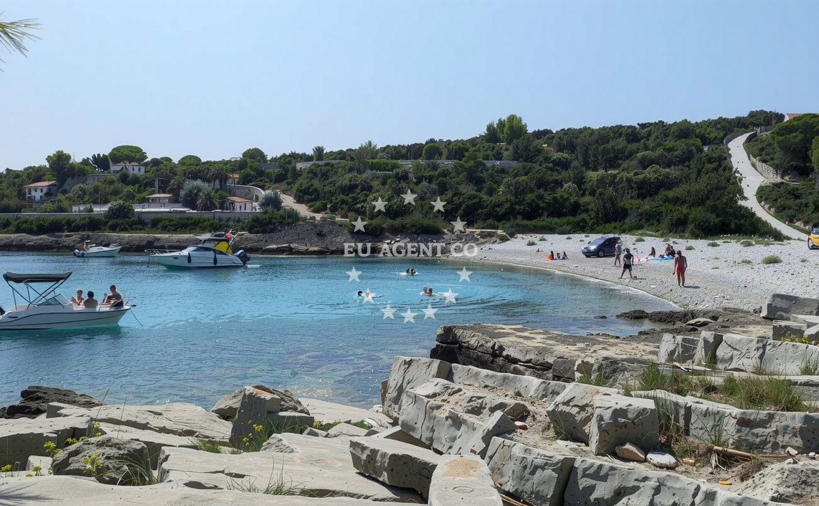 Additional view of Solinska Beach in Krc 2, Drvenik Veli