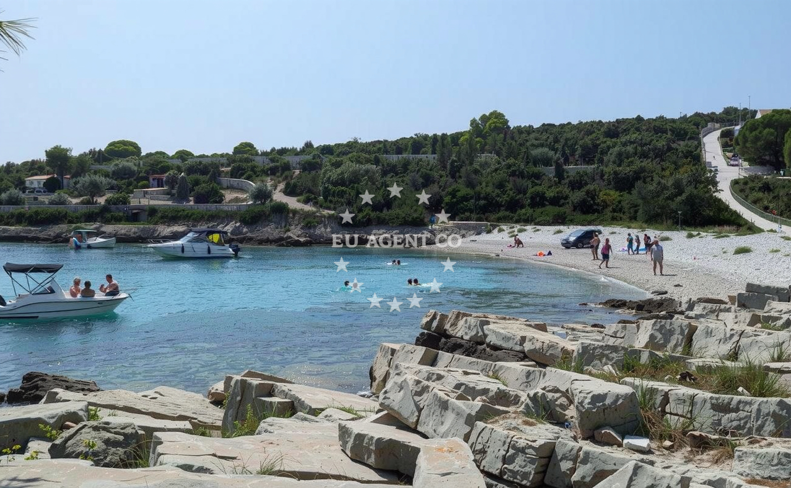 Additional view of Solinska Beach in Krc 2, Drvenik Veli