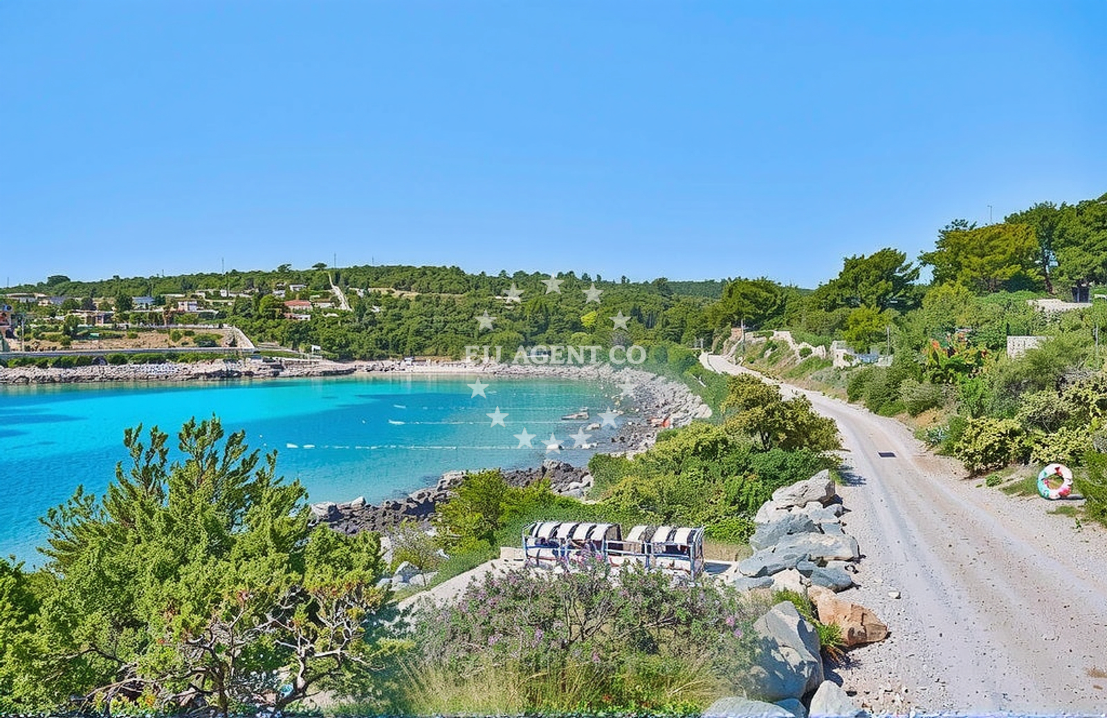 Additional view of Solinska Beach in Krc 2, Drvenik Veli