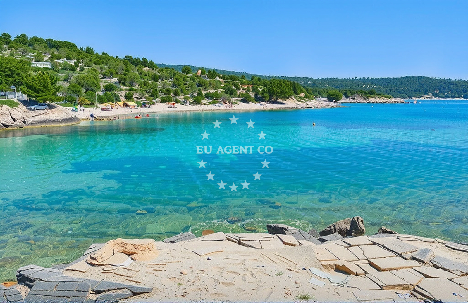 Additional view of Solinska Beach in Krc 2, Drvenik Veli