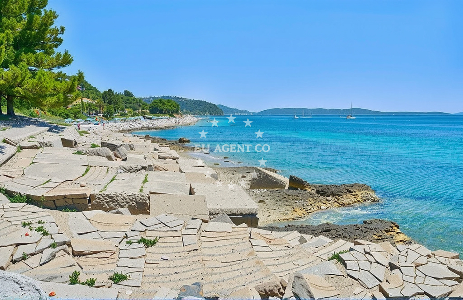 Additional view of Solinska Beach in Krc 2, Drvenik Veli
