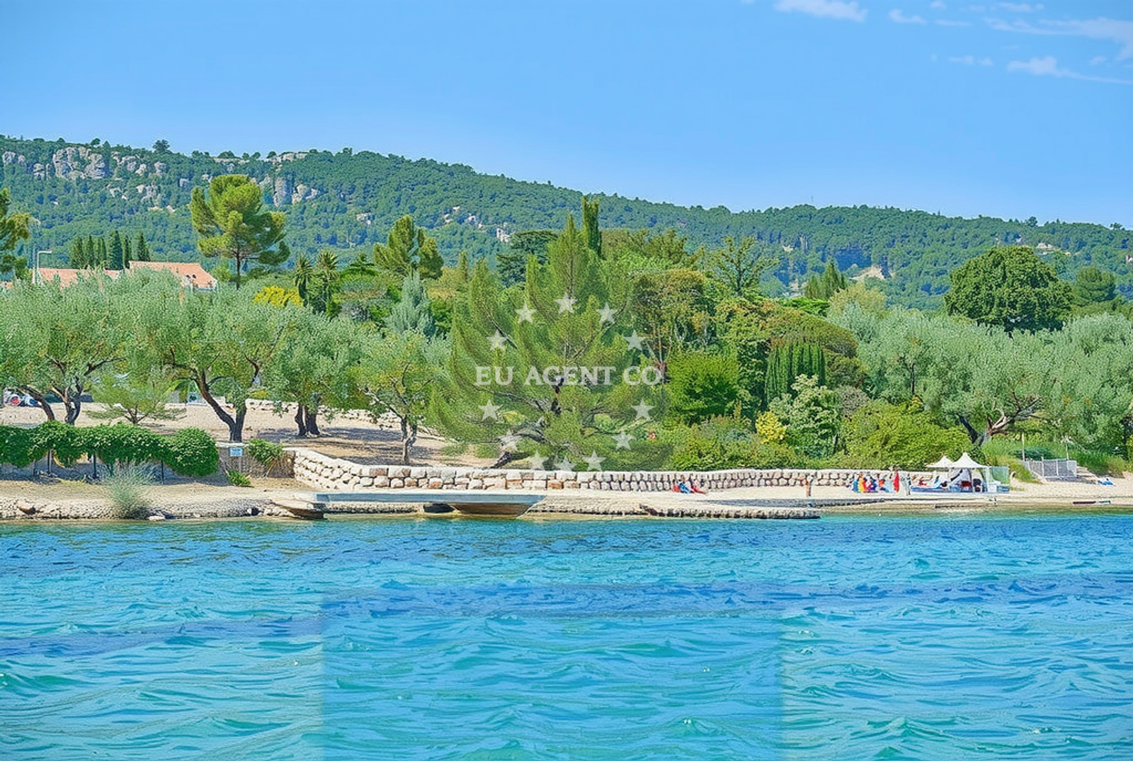 Sea and coastal view of Solist beach in , Bilice