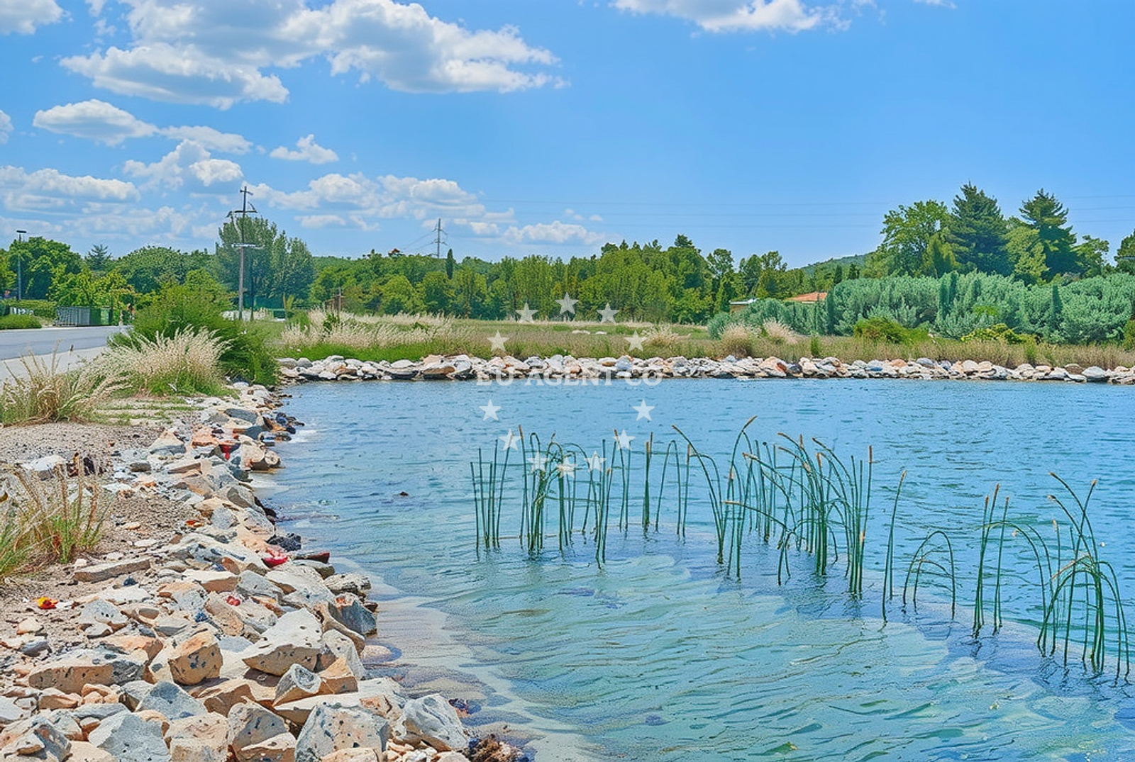 Beach facilities and surroundings at Solist beach in , Bilice