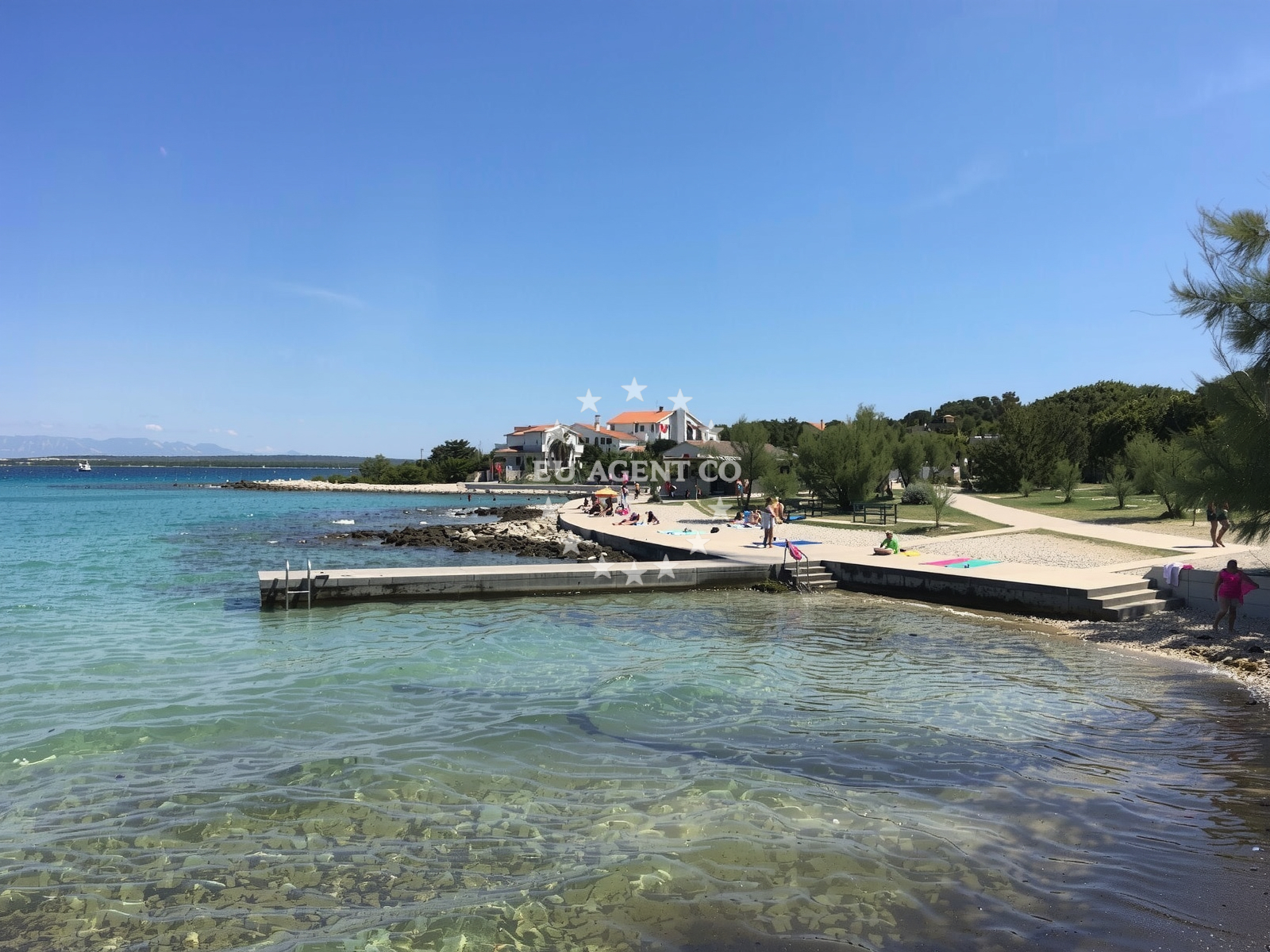 Shoreline and swimming area at Sotorisce beach in Silba 257, Silba