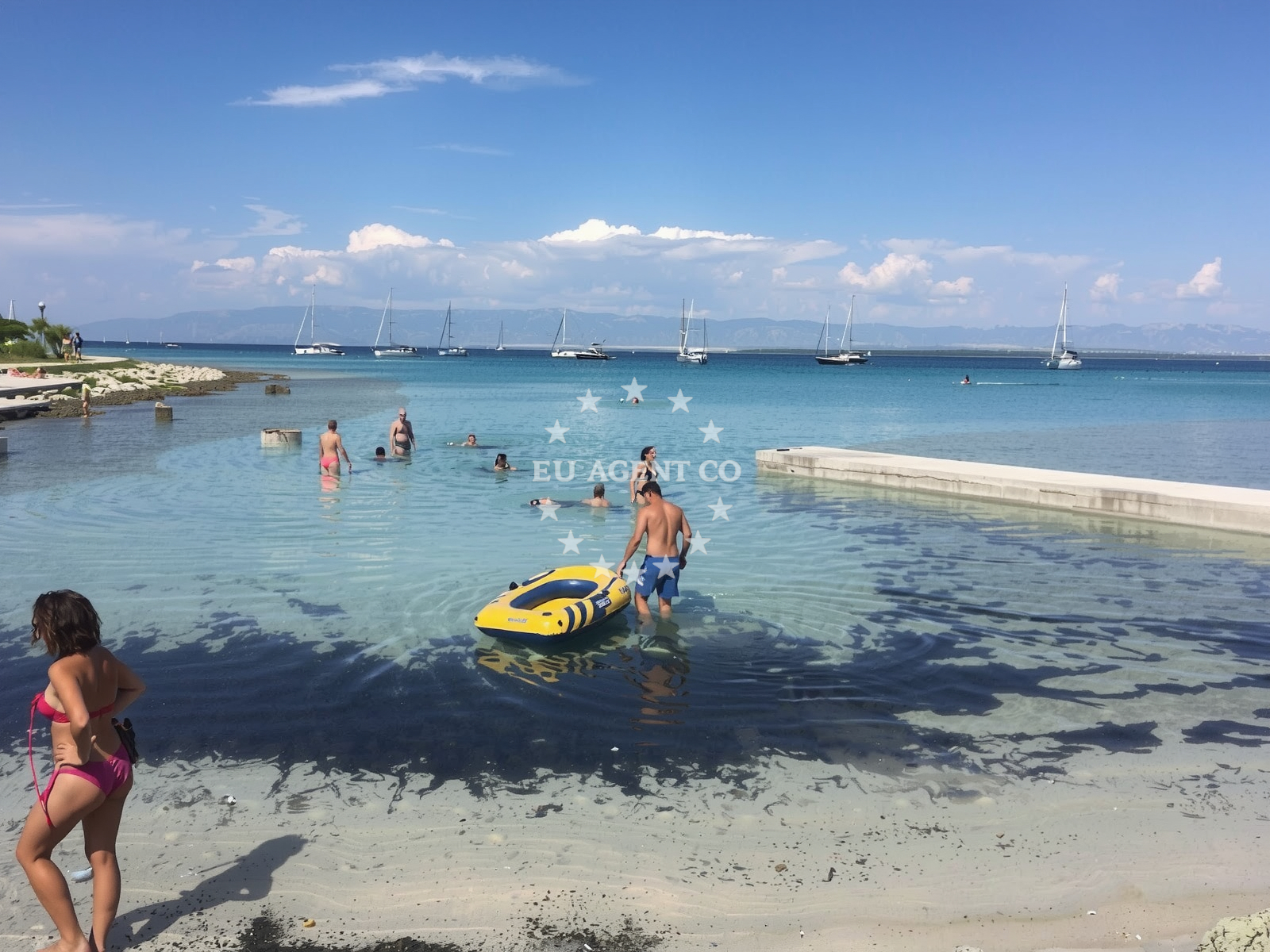 Sea and coastal view of Sotorisce beach in Silba 257, Silba