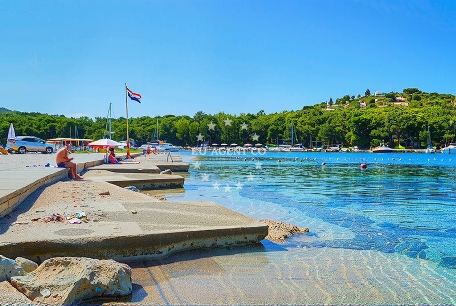 Additional view of Sovja beach in Put Slobode 23 Stan, Tribunj