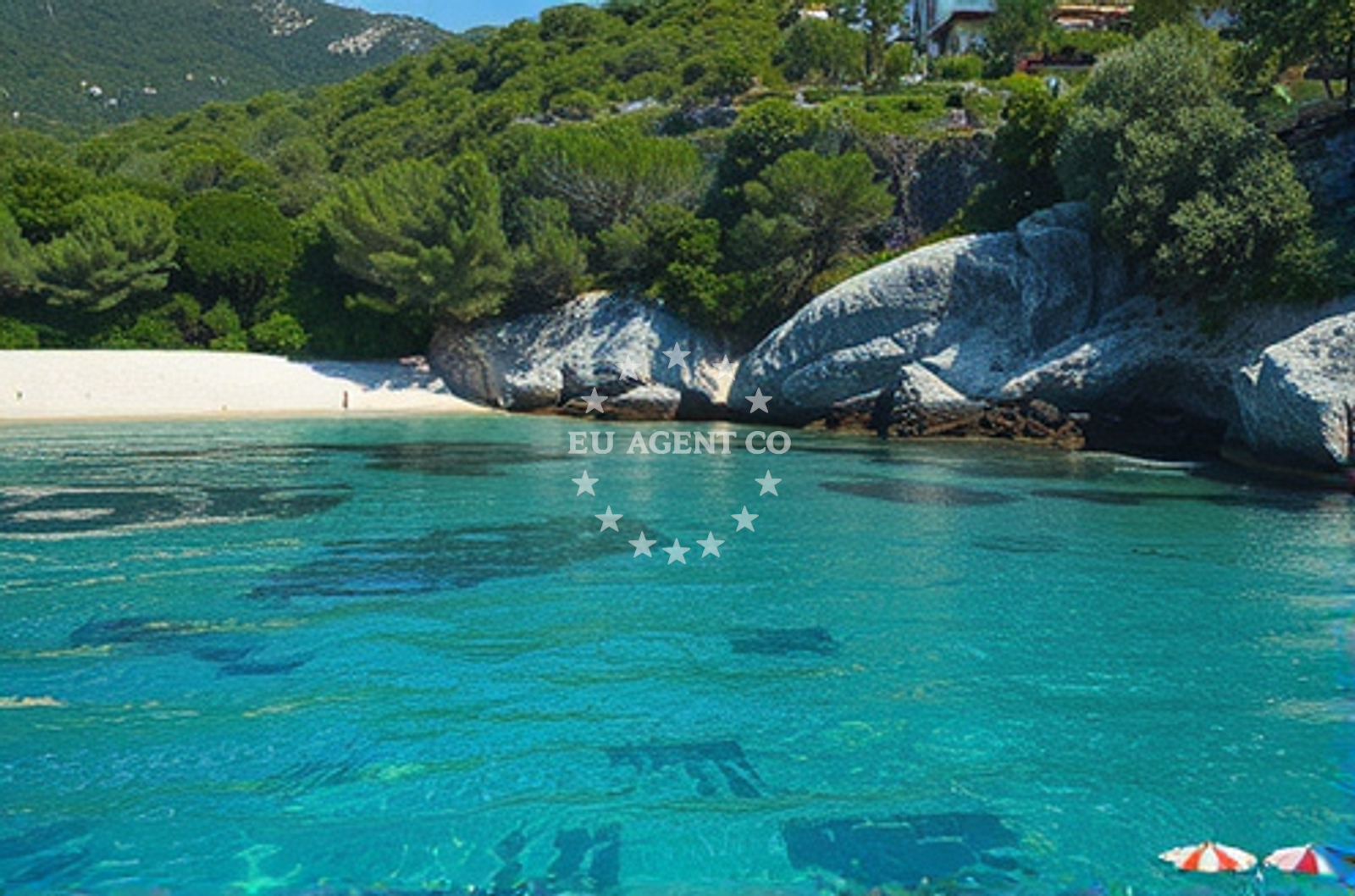 Beach facilities and surroundings at Sovlje Bay in Luka 4, Luka