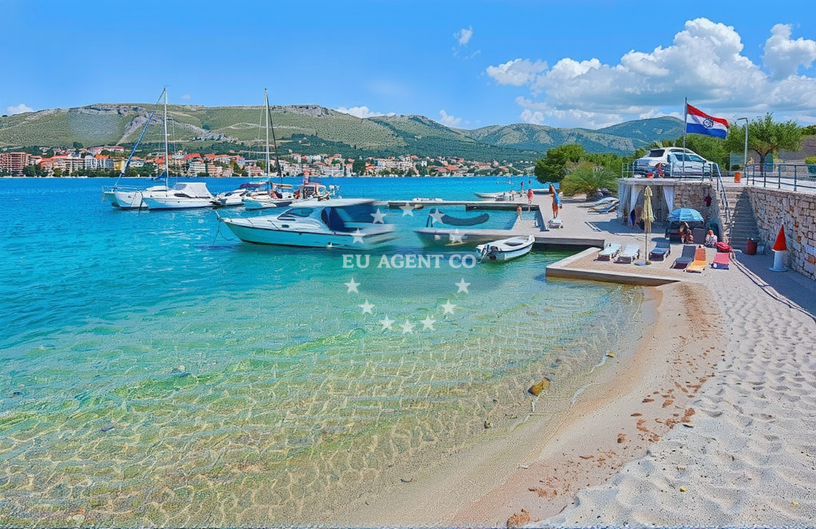 Overview of Šparadići pristanište, Grebaštica Beach in Šparadići pristanište