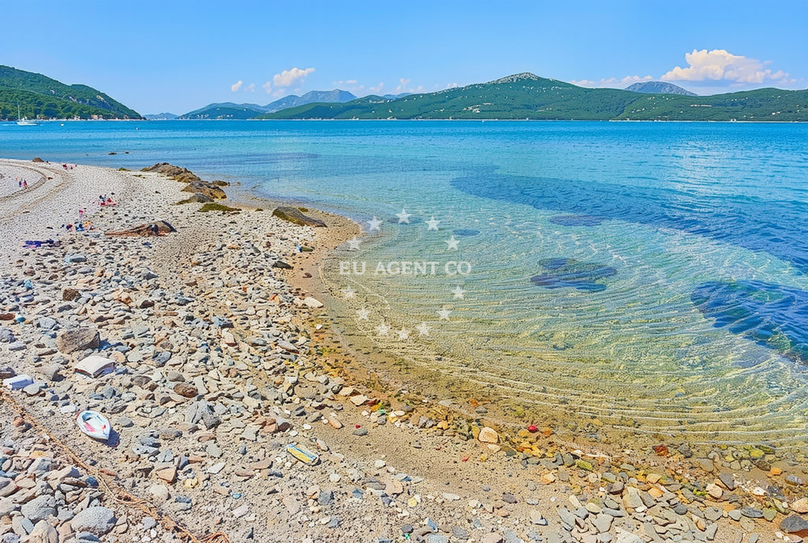 Sea and coastal view of Sparagovići: beaches and coves in Sparagovići