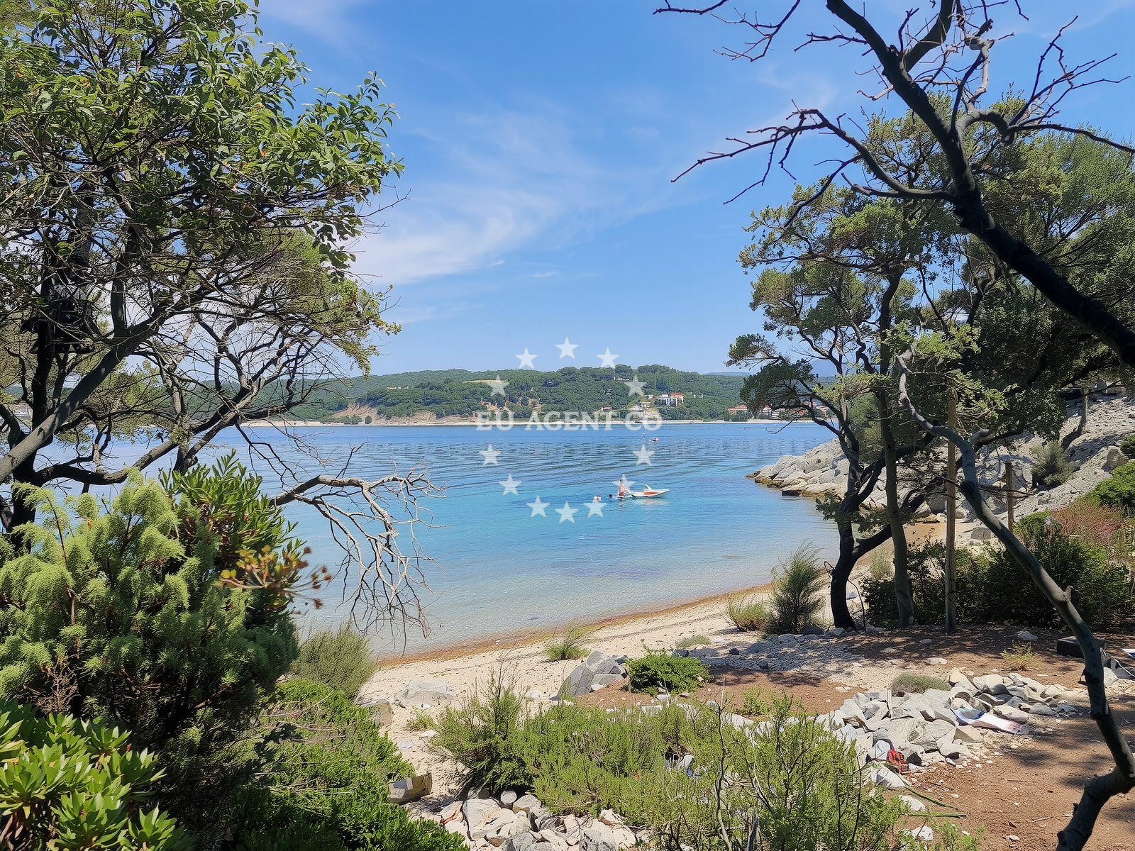 Sea and coastal view of Spartan Beach in KAMPOR 452, Supetarska Draga