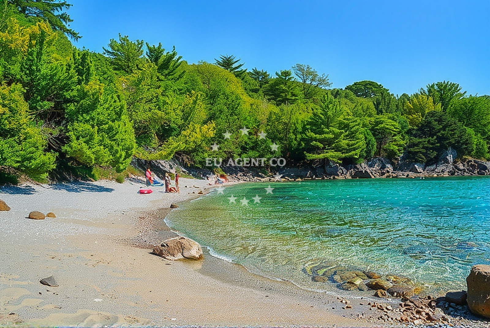 Overview of Spena, Brzac (Krk) Beach in Spena