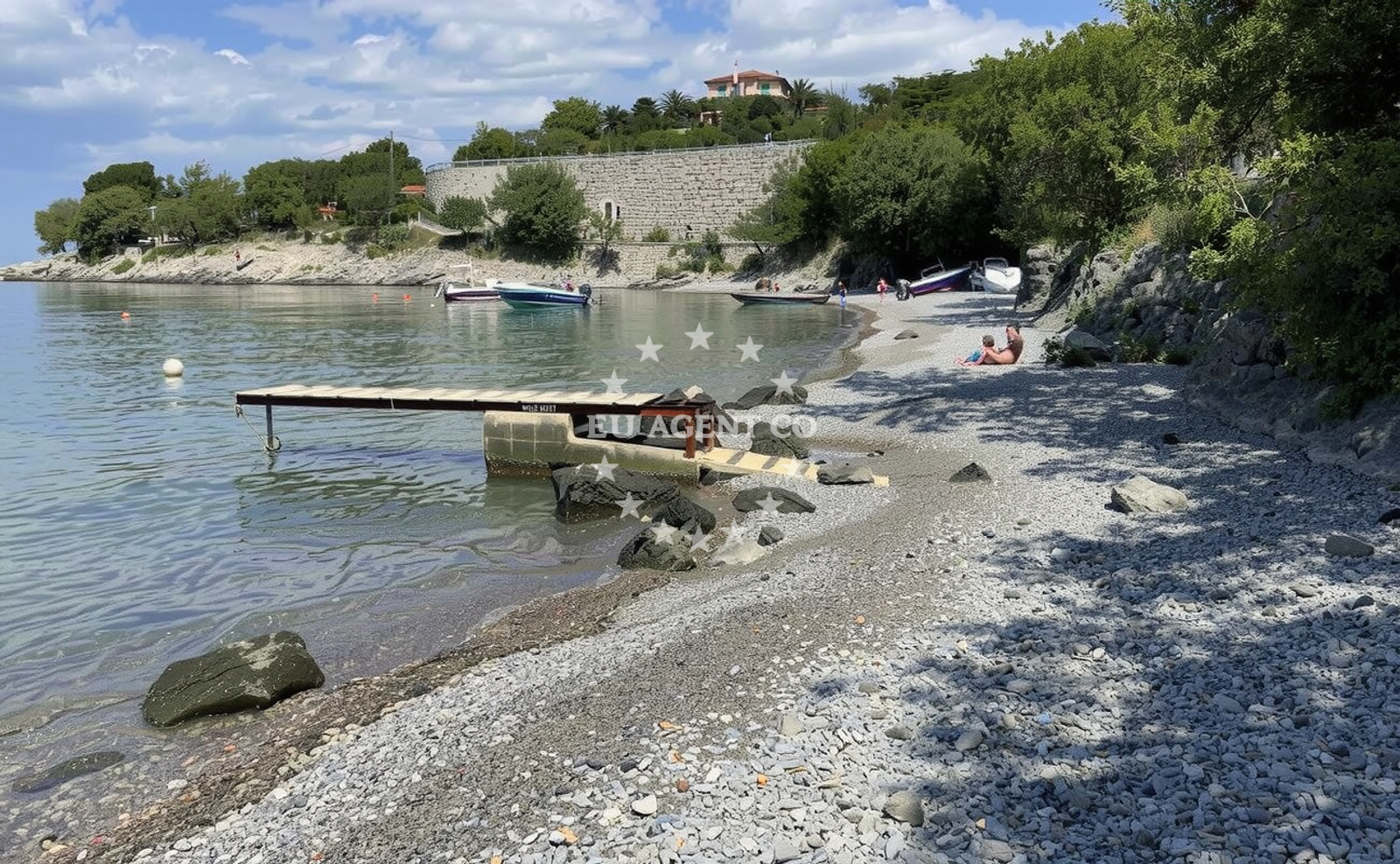 Sea and coastal view of Spiaggia di Ghiaia in Zakosa 23 Sveti Juraj, Sveti Juraj