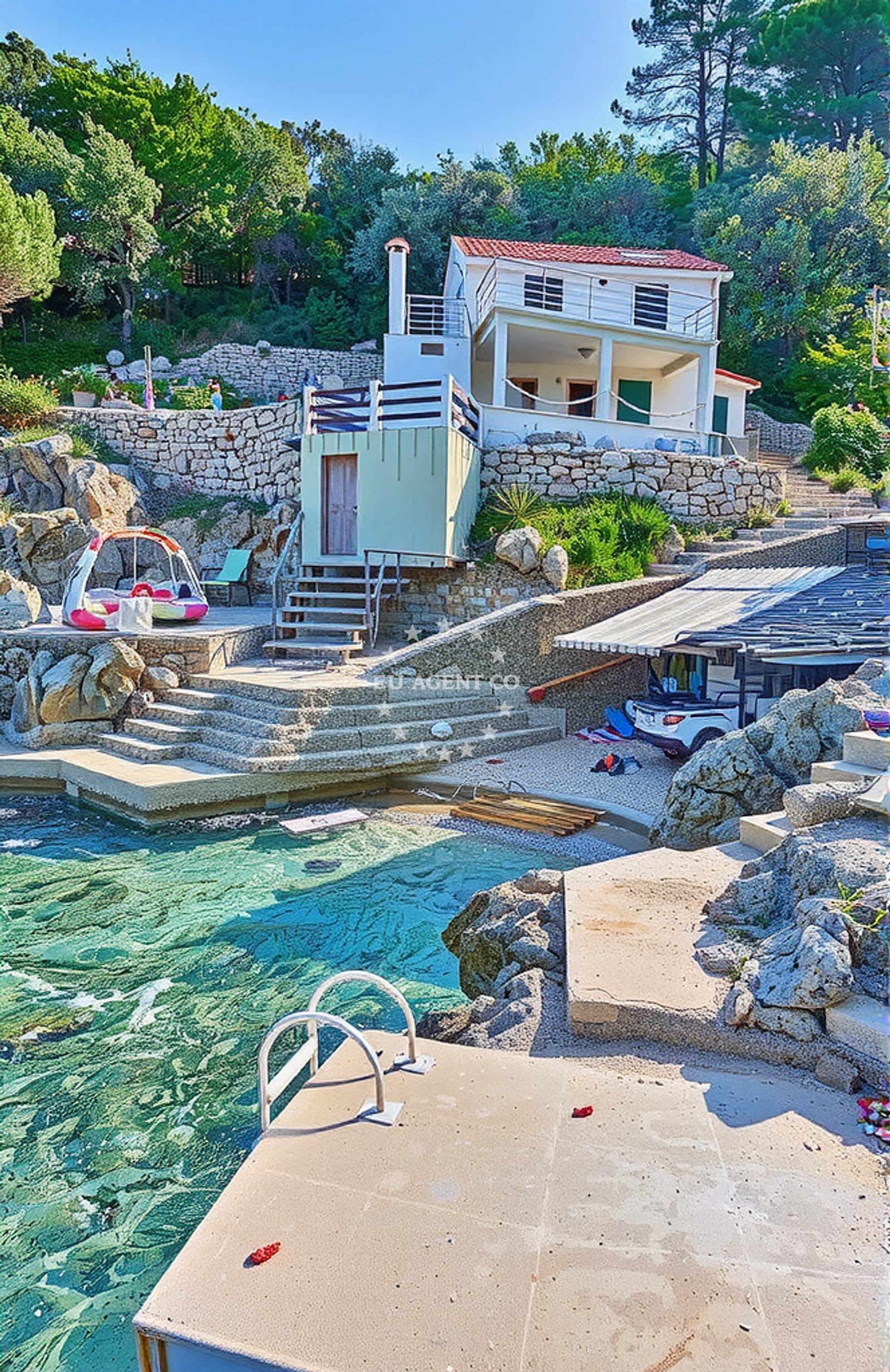 Sea and coastal view of Spiliška, Blato (Korčula) Beach in Spiliška