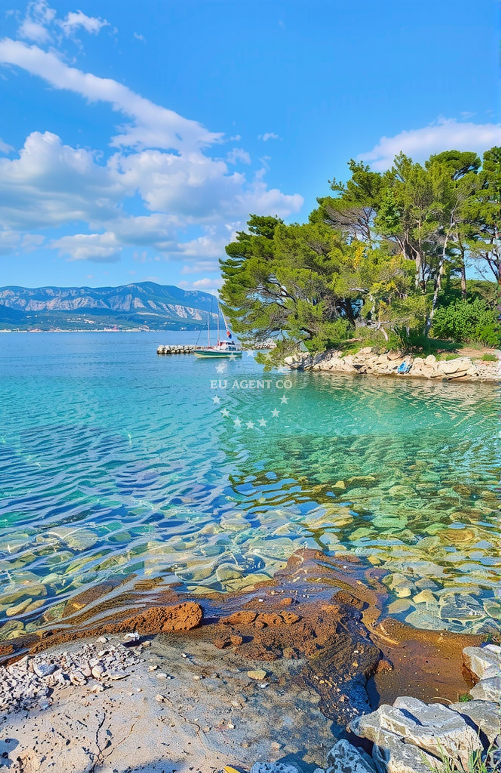 Sea and coastal view of Splitska (Brač): beaches and coves (6) in Splitska (Brač)