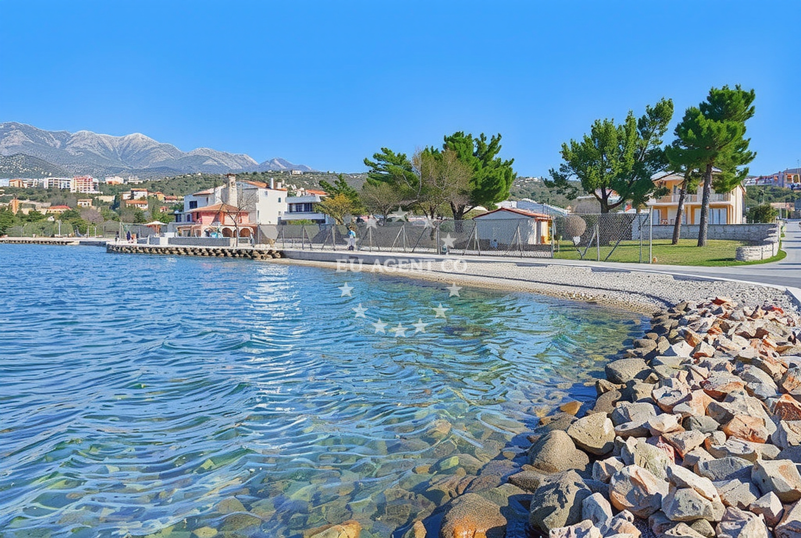Shoreline and swimming area at Srce, Rovanjska Beach in Srce