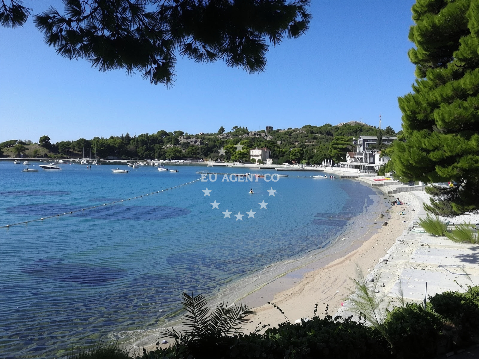 Beach facilities and surroundings at Srebreno beach in Setaliste dr. Franja Tudmana 14, Mlini