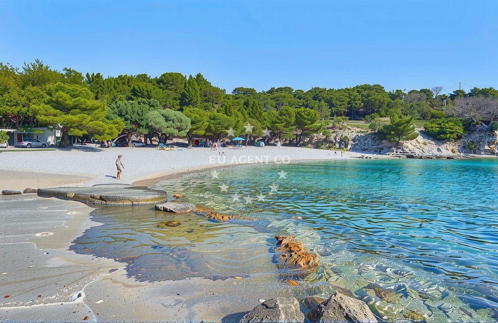 Additional view of Srebrna beach in Luka 31, Rukavac