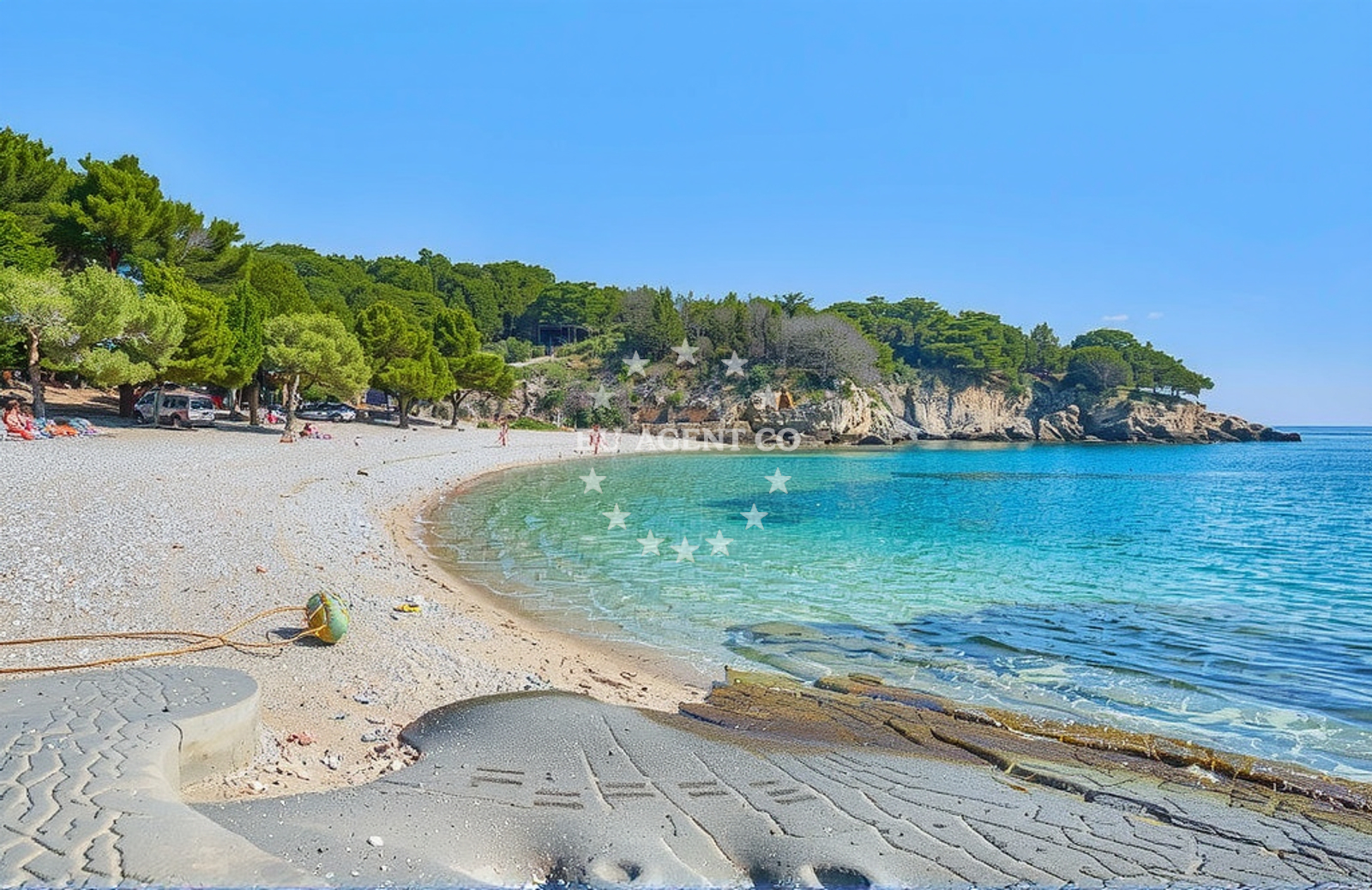 Additional view of Srebrna beach in Luka 31, Rukavac