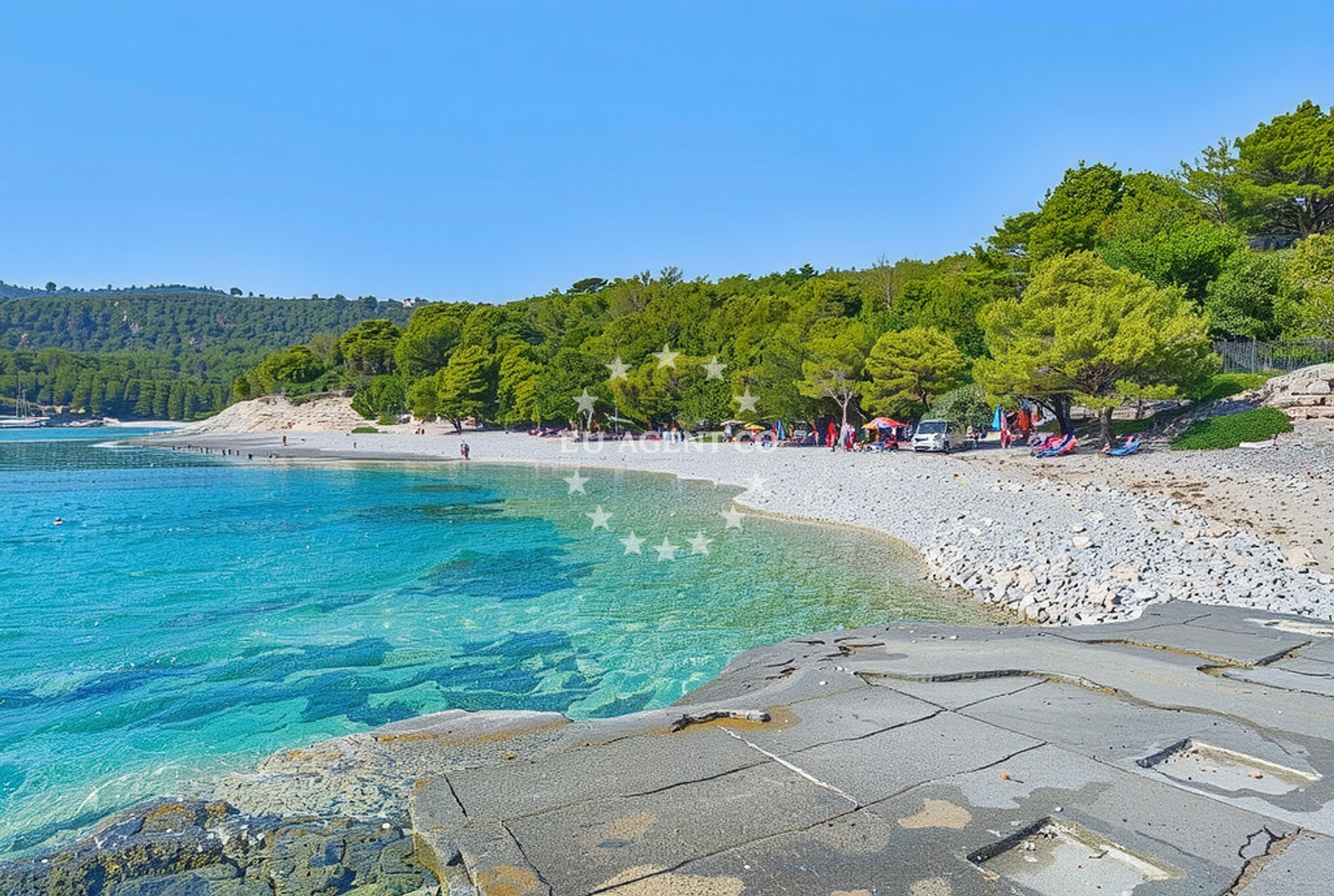 Additional view of Srebrna beach in Luka 31, Rukavac