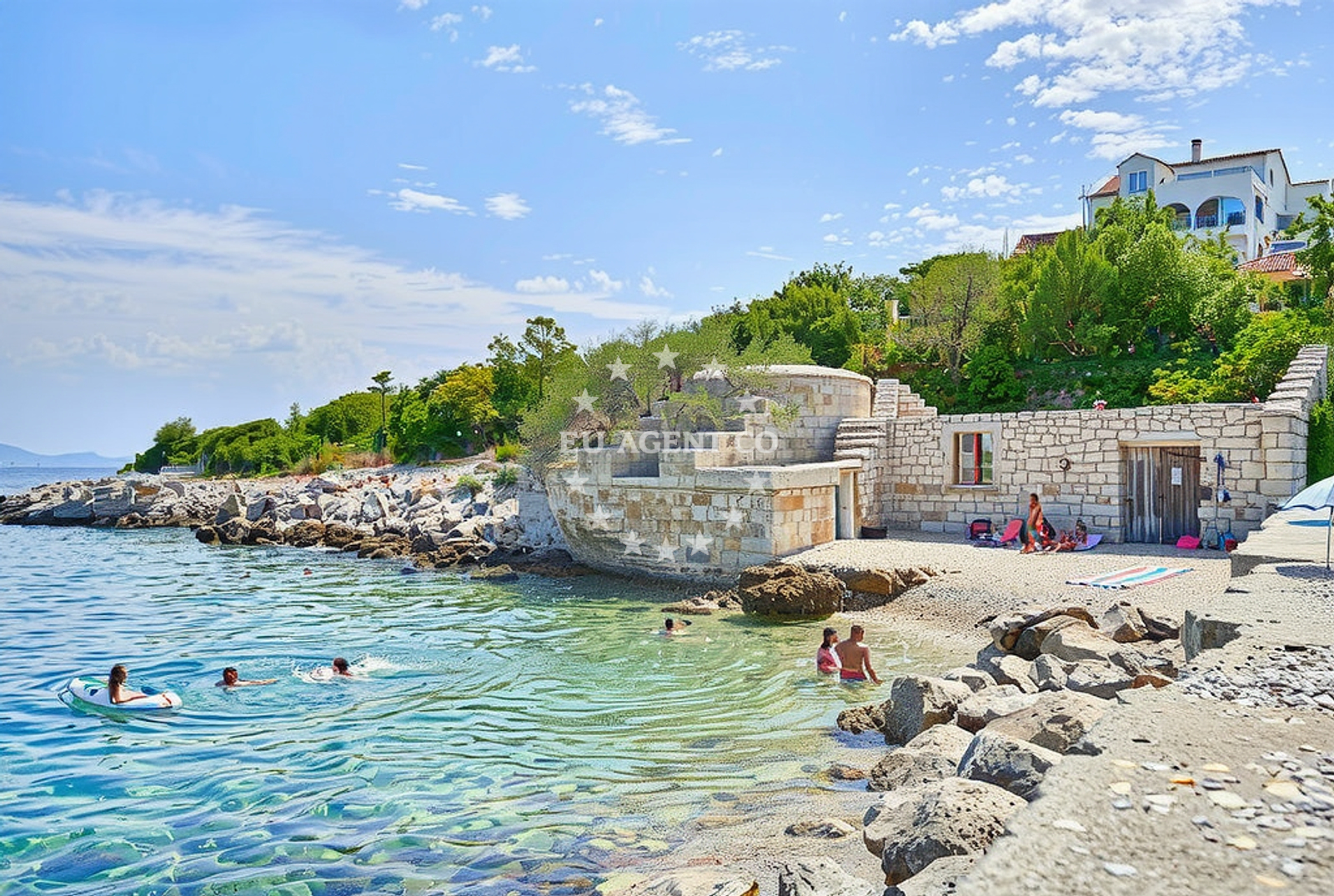 Overview of Srednje Selo (Šolta): beaches and coves (3) in Srednje Selo (Šolta)