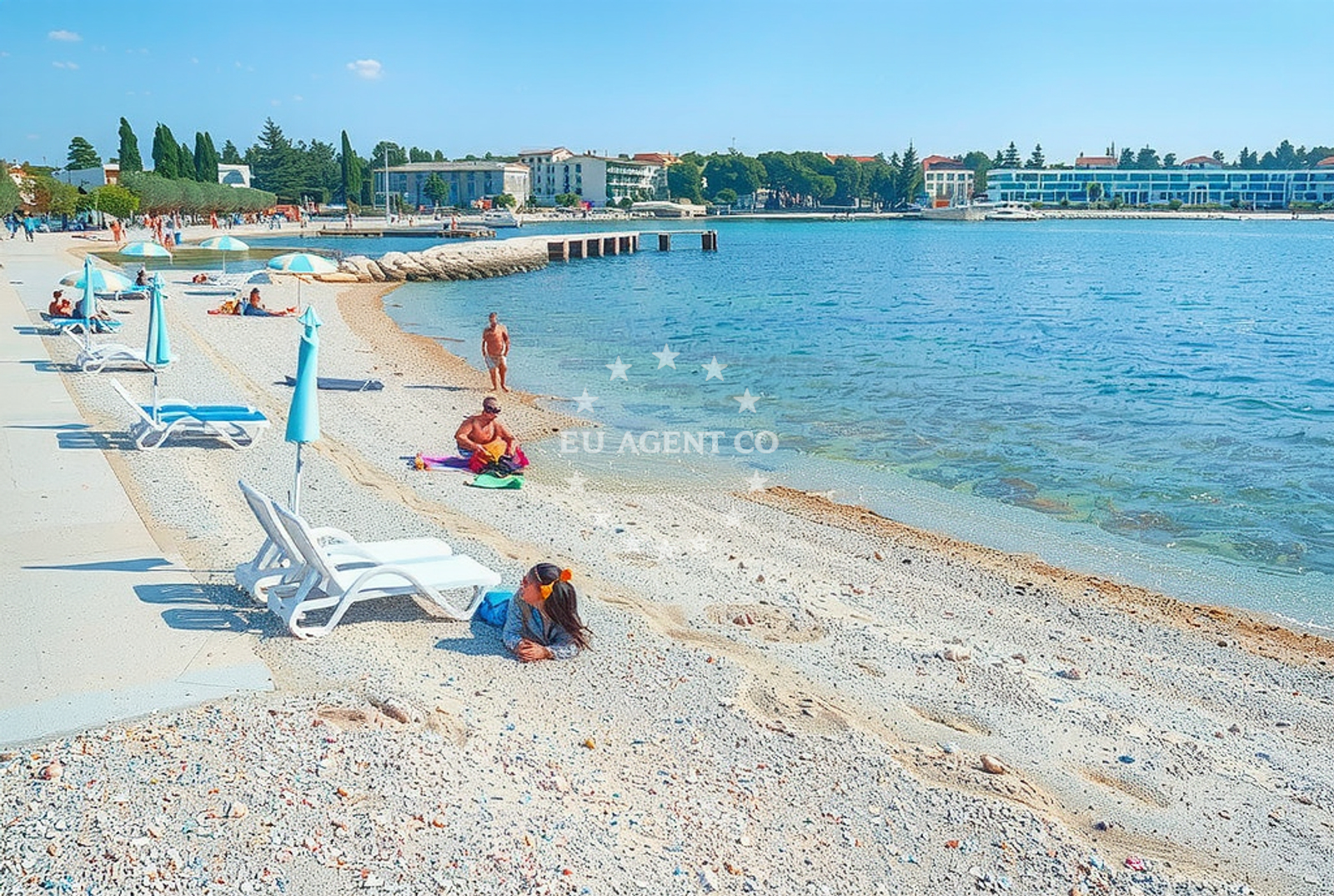 Overview of Srgulje, Poreč Beach in Srgulje