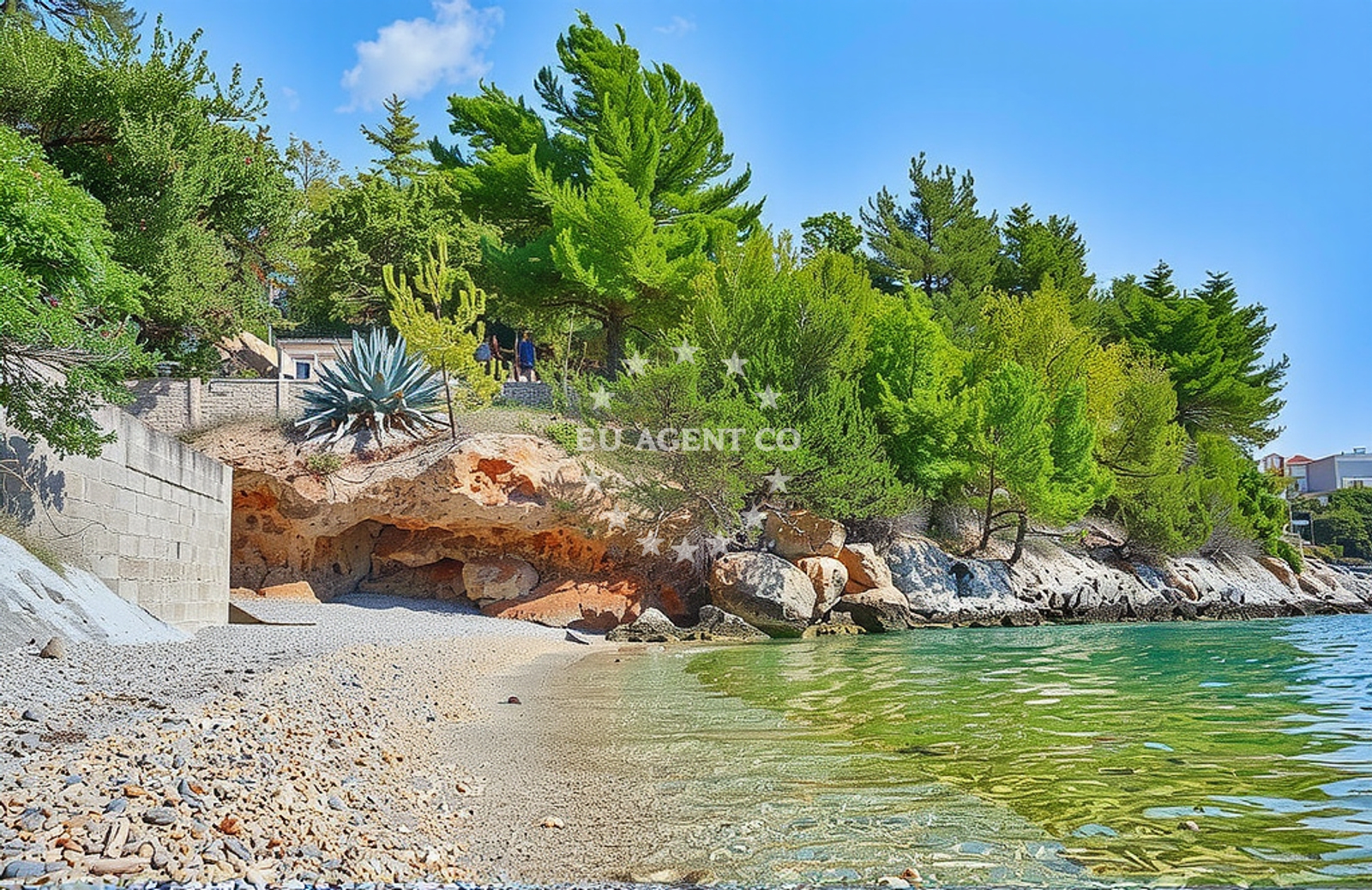 Sea and coastal view of Srhov dolac istok, Gdinj (Hvar) Beach in Srhov dolac istok