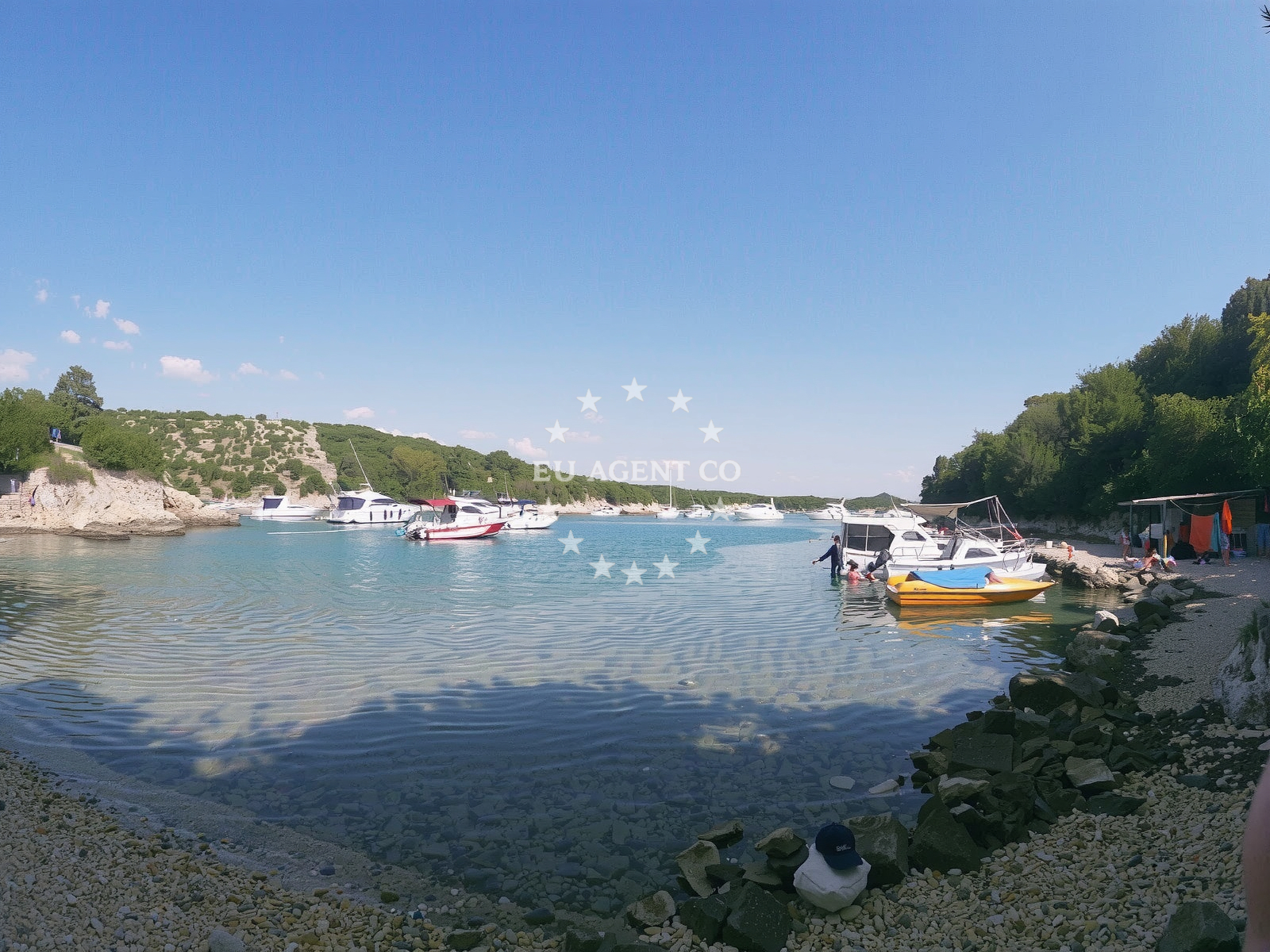 Shoreline and swimming area at St. George wild beach in 74 Ulica Mali Kartec, Krk