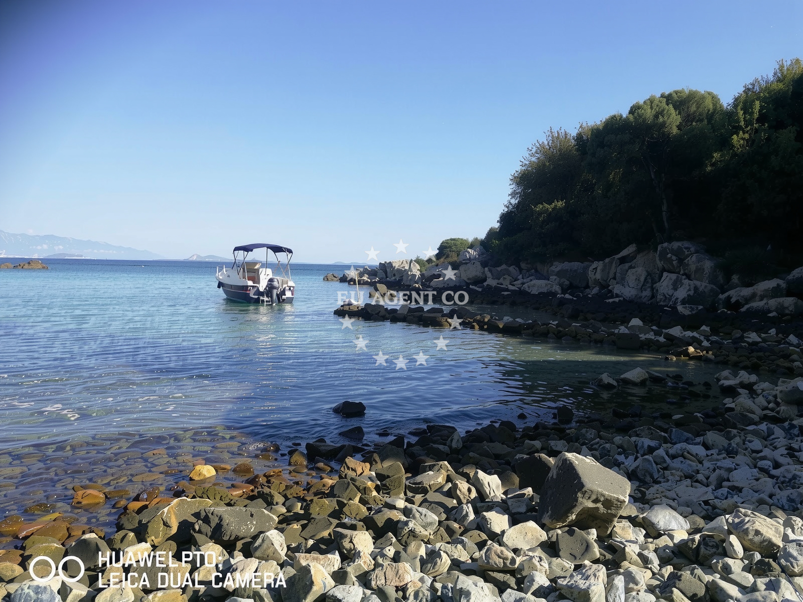 Sea and coastal view of St. Juraj beach in Creska 11, Krk