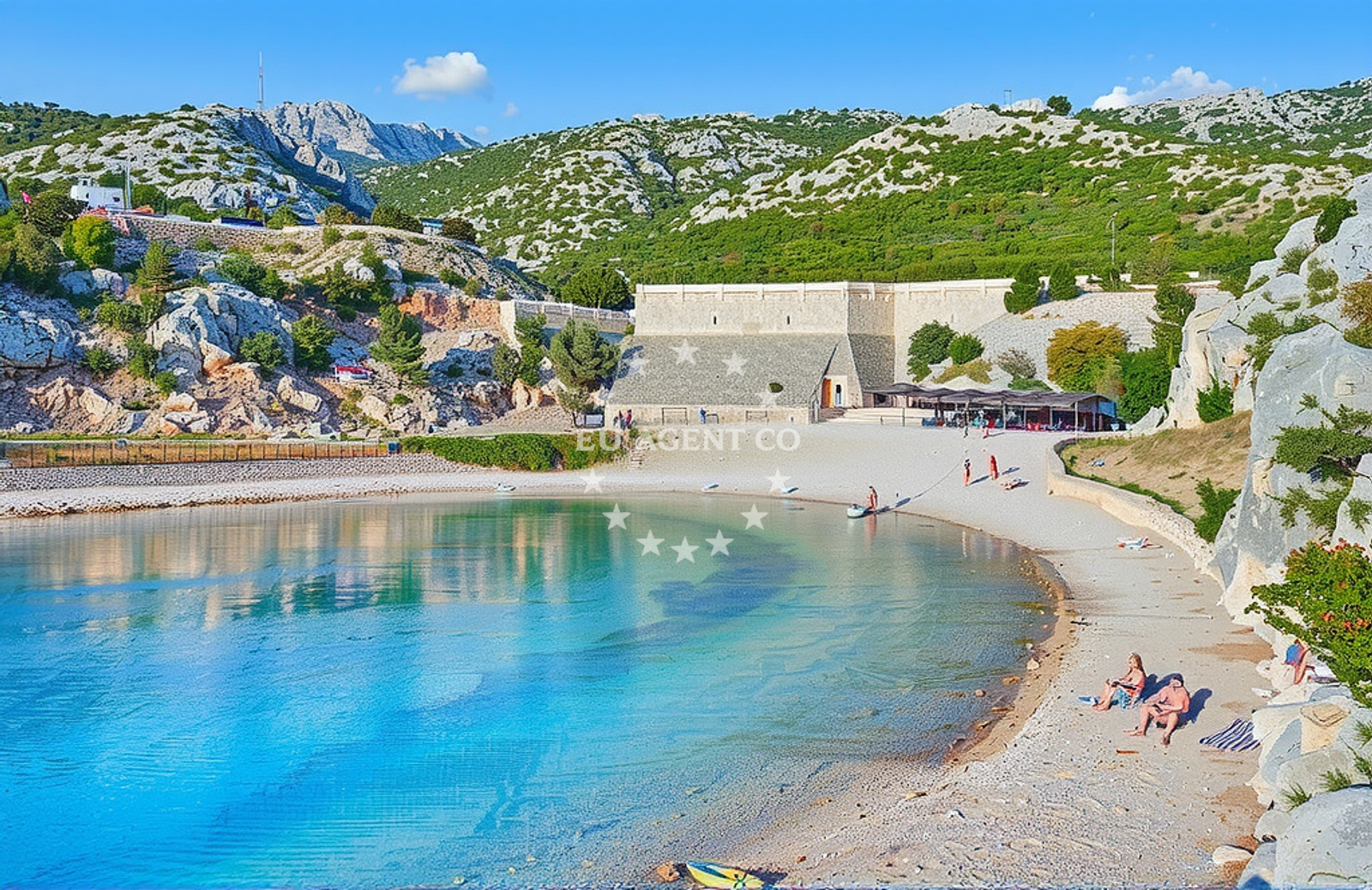 Overview of Staništa: beaches and coves (1) in Staništa