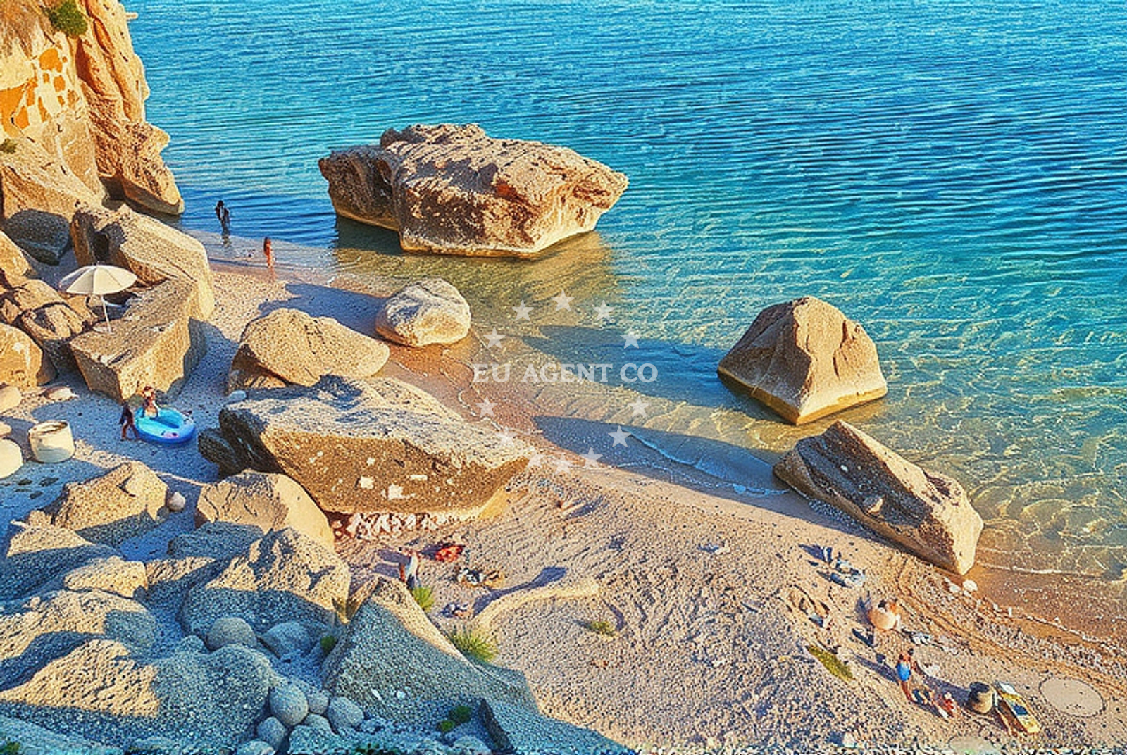 Overview of Stara Baška 1, Stara Baška (Krk) Beach in Stara Baška 1