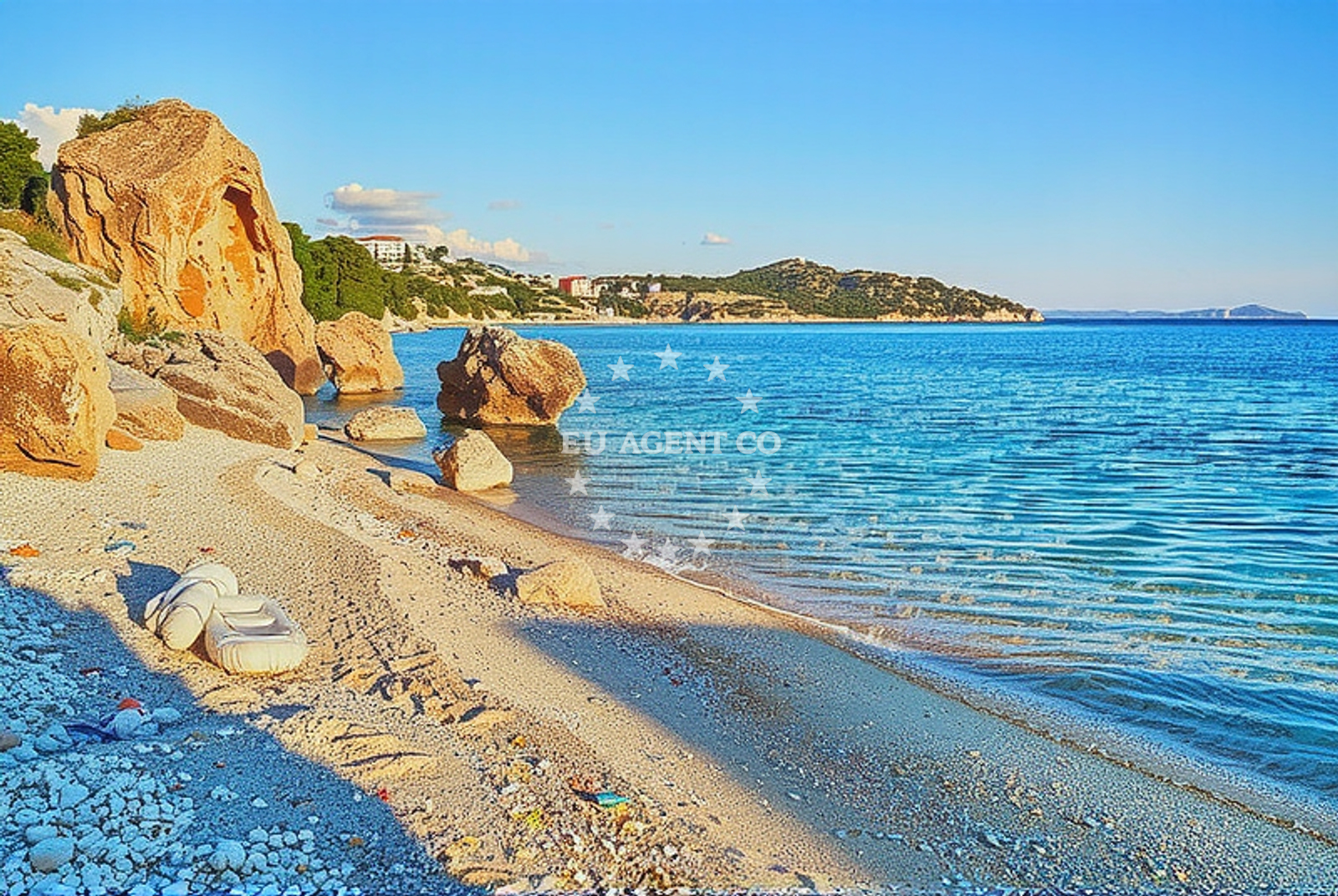 Sea and coastal view of Stara Baška 1, Stara Baška (Krk) Beach in Stara Baška 1
