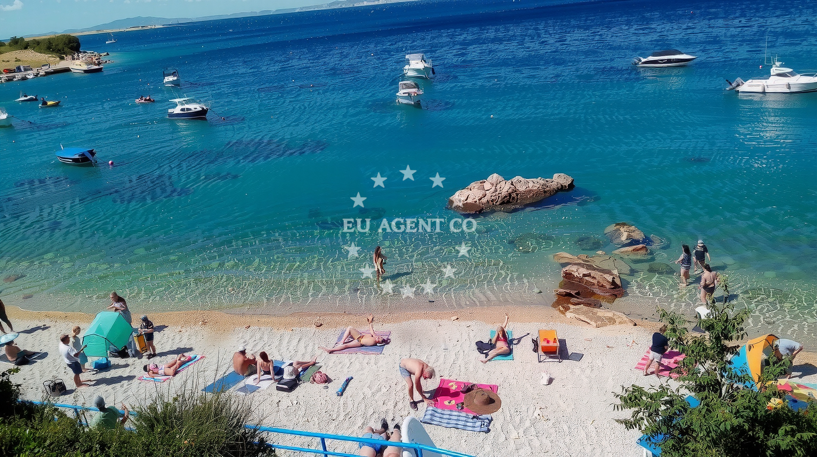 Sea and coastal view of Stara Baska beach in Stara Baška 162, Stara Baška