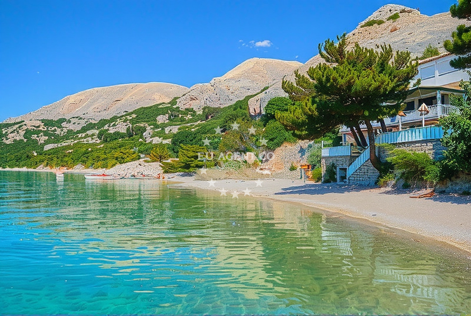 Additional view of Stara Baska beach in Stara Baška 162, Stara Baška