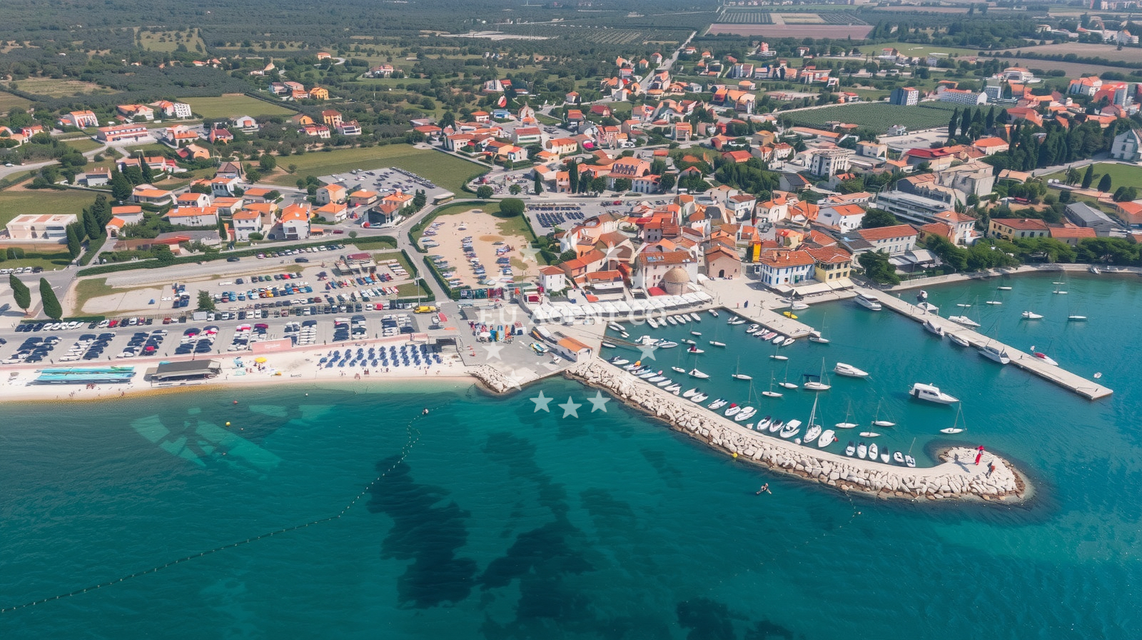 Sea and coastal view of Stara Fazana beach in Piazza Grande 3, Fažana